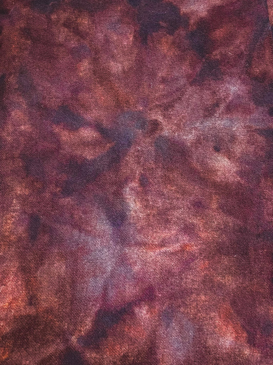 Hand Dyed Wool, 1/2 Yard, CRANBERRY MUFFIN