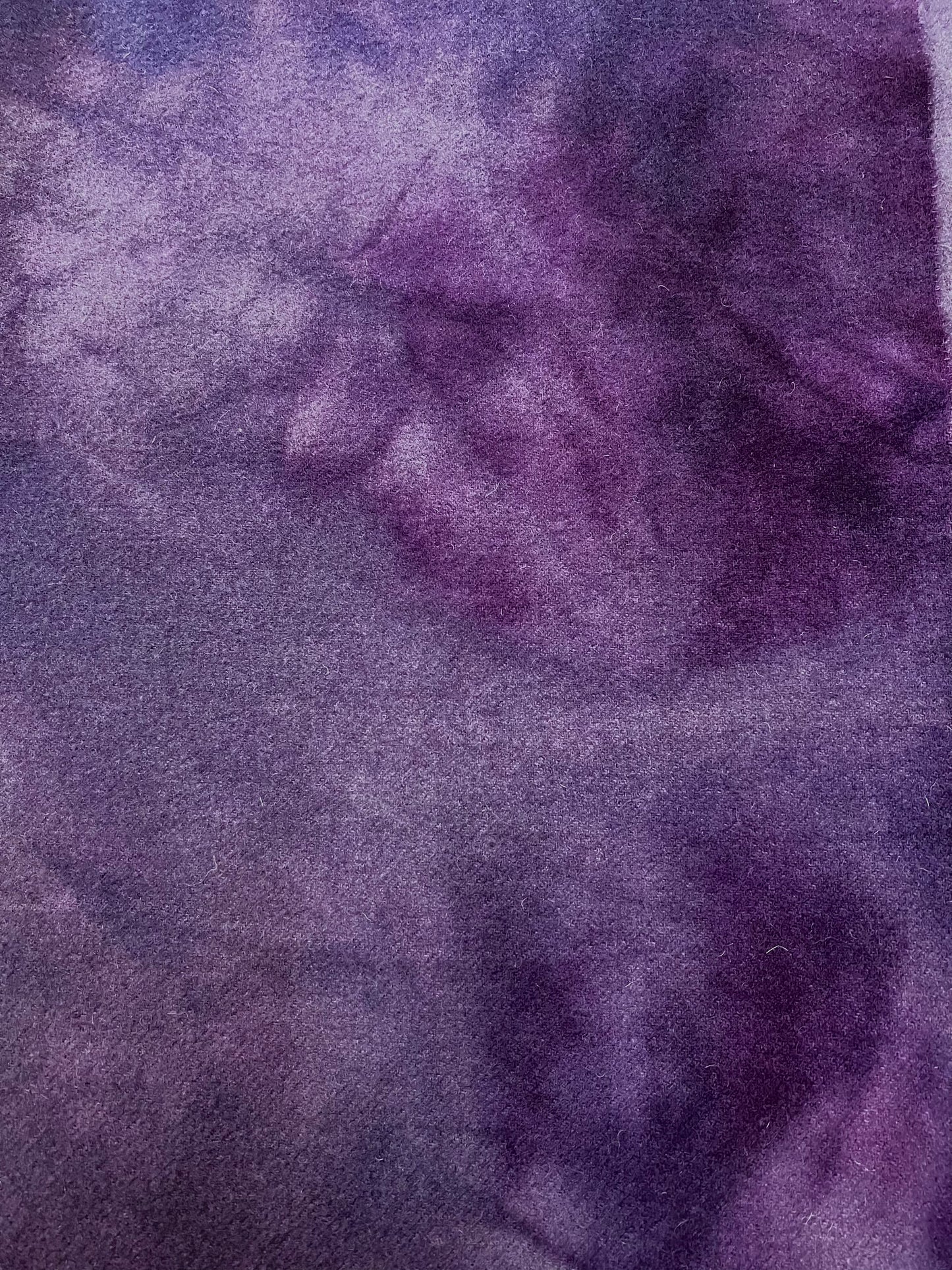 Hand Dyed Wool, Fat Quarter, WILD PURPLE ORCHID