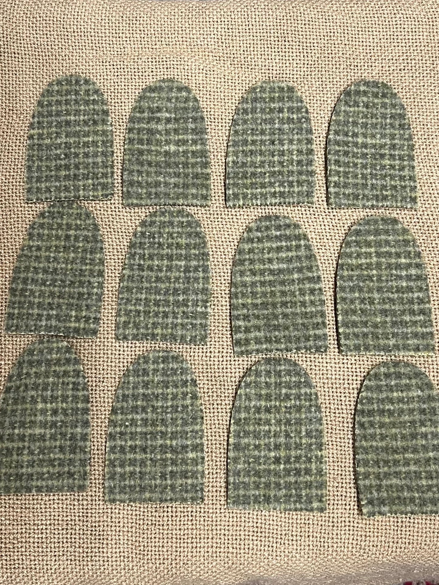WOOL TABS, Large, 3"x 2”, Assorted Colors