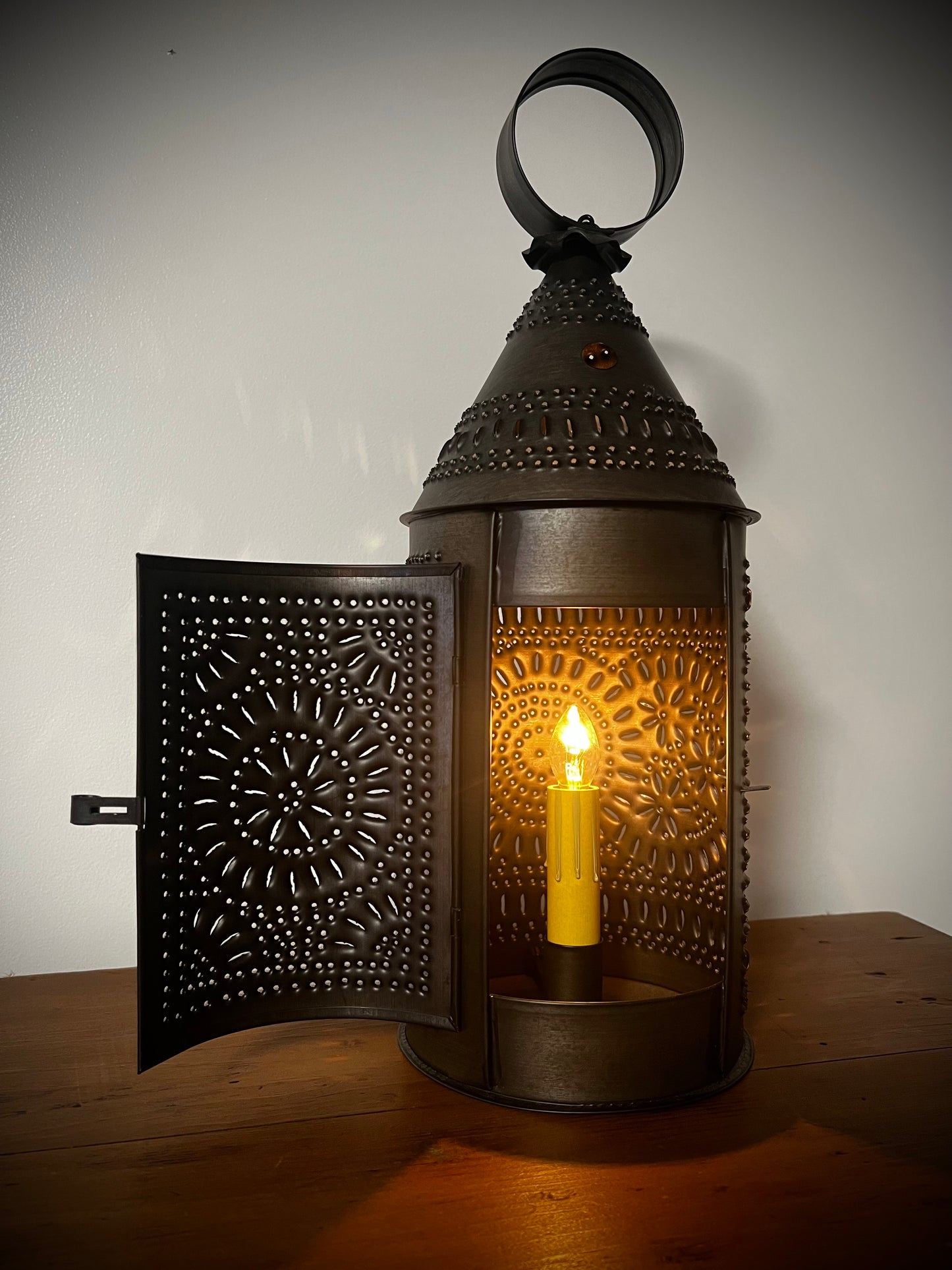 Lantern, HAND PUNCHED/SIGNED, Irvin Hoover