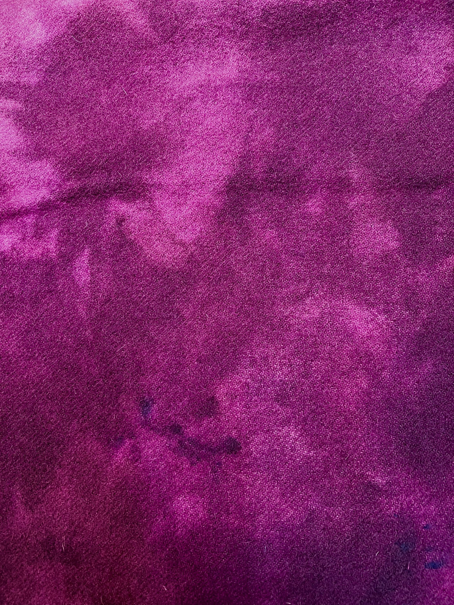 Hand Dyed Wool, 1/2 Yard, RIPE PLUM