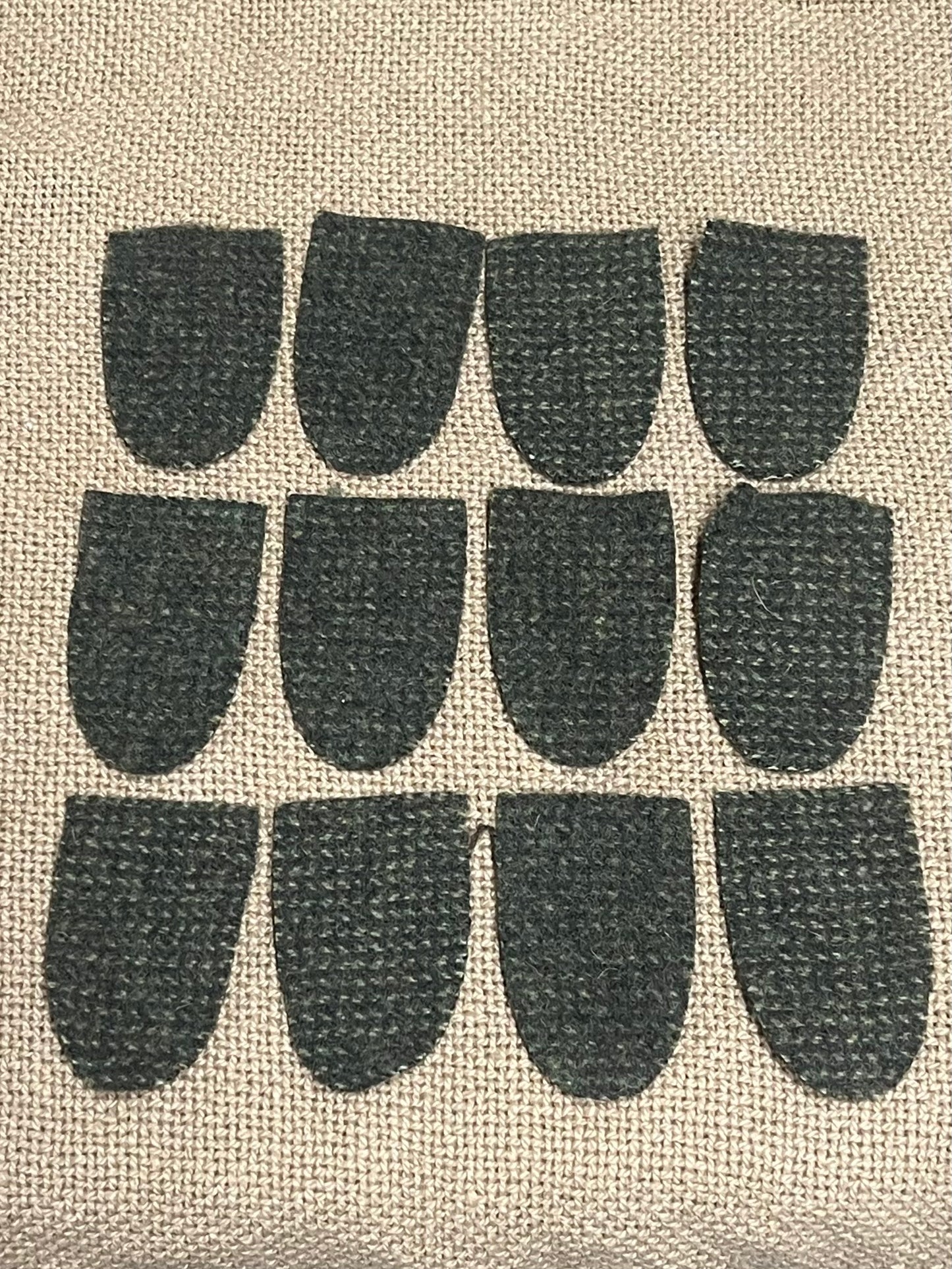 WOOL TABS, Medium, 2.5” x 1.5" Assorted Colors