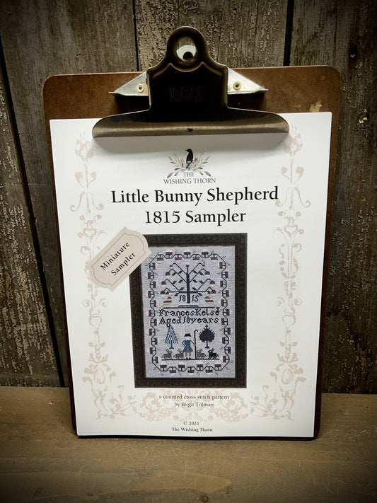 Pattern, LITTLE BUNNY SHEPHERD 1815 SAMPLER