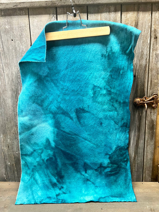Hand Dyed Wool, Fat Quarter, OCEAN WAVES