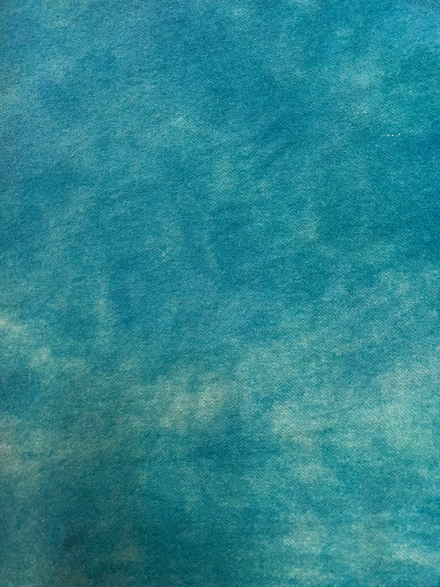 Hand Dyed Wool, Fat Quarter, BLUE CURAÇAO