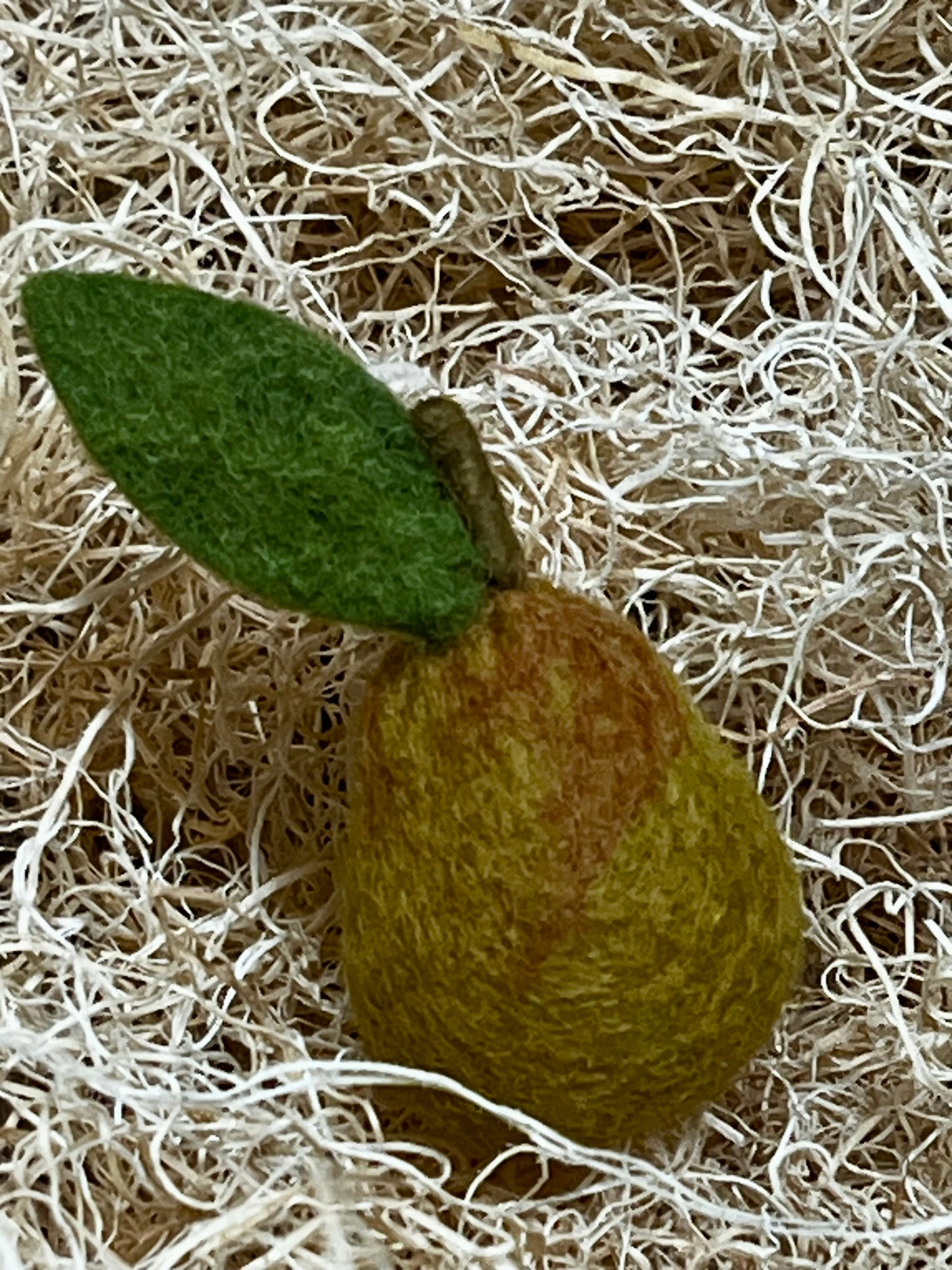 Fruit, Felted, PEAR, YELLOW