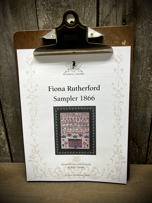 Pattern, FIONA RUTHERFORD 1866 SAMPLER