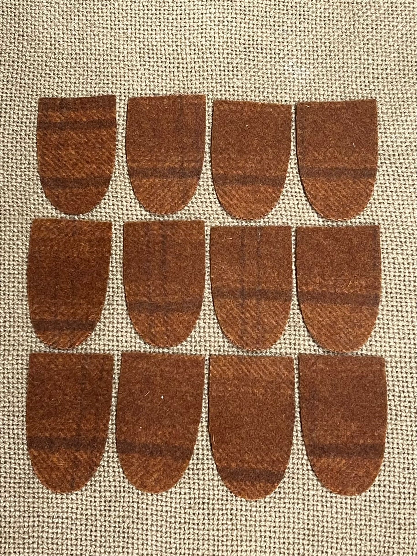 WOOL TABS, Medium, 2.5” x 1.5" Assorted Colors