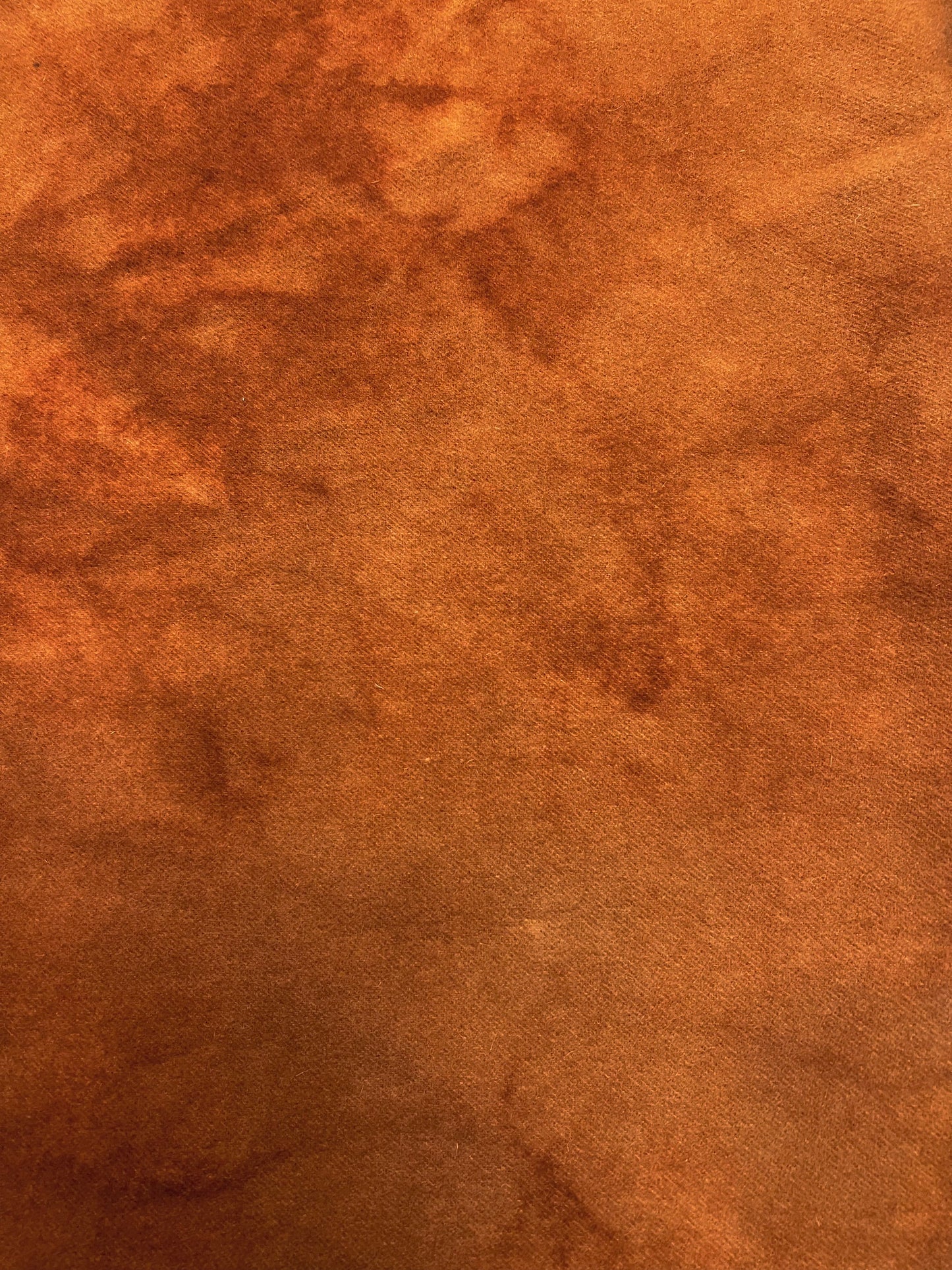 Hand Dyed Wool, 1/2 Yard, TERRA COTTA