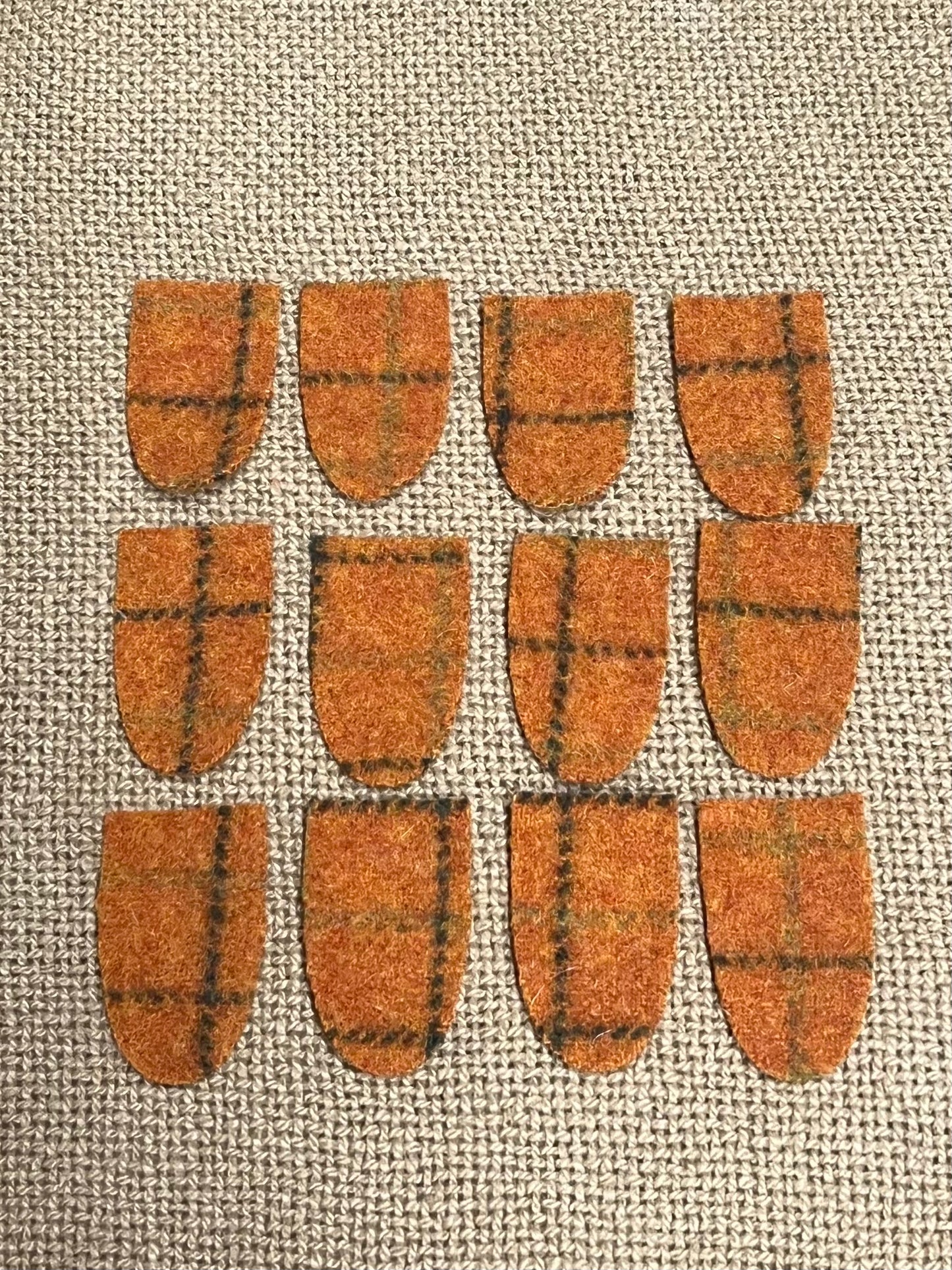 WOOL TABS, Small, 1.5” x 1”, Assorted Colors