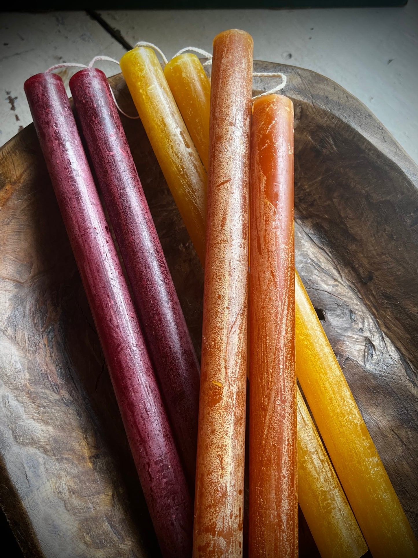 Taper Candle Set, Hanging, 12", WINE