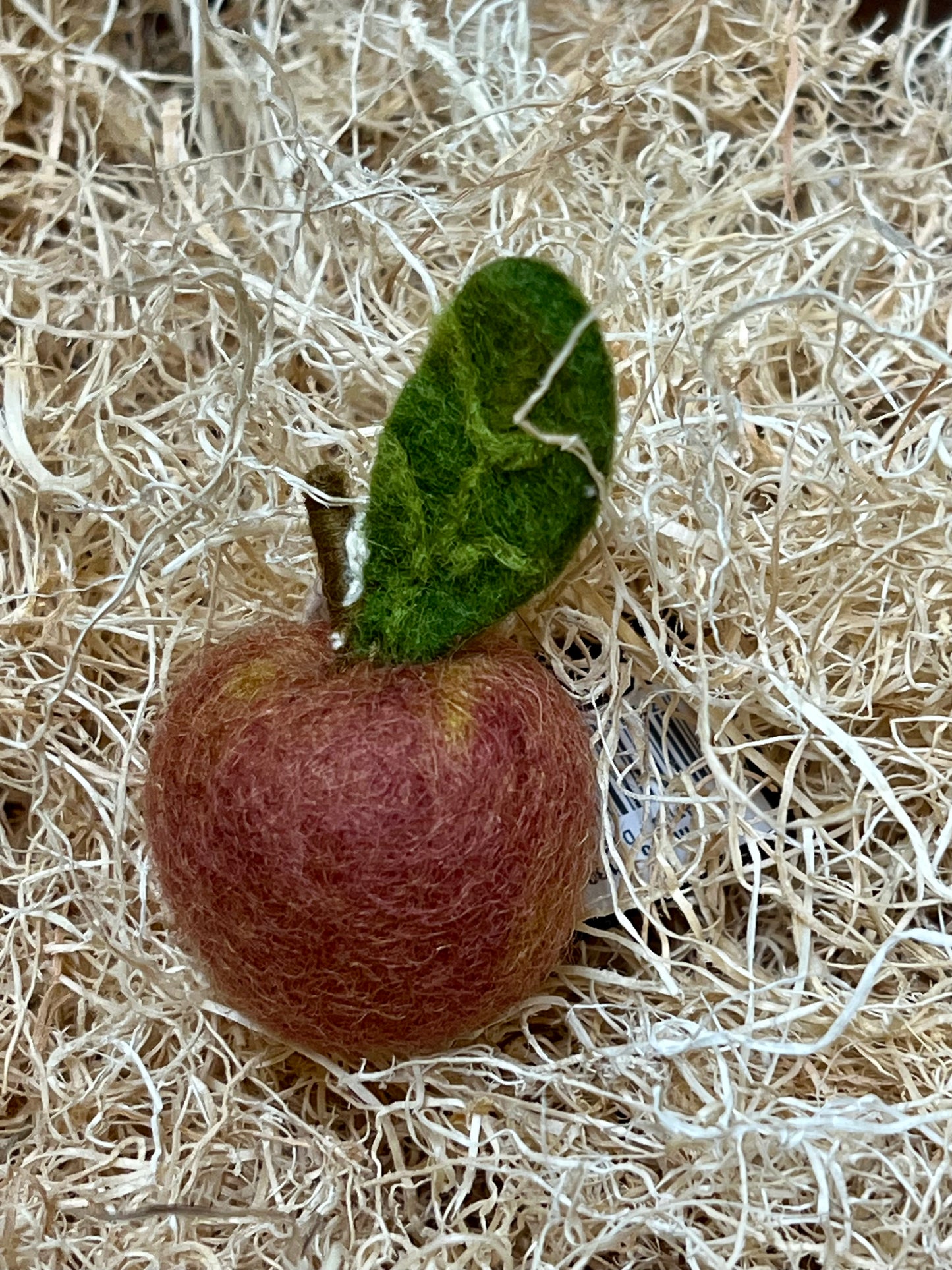 Fruit, Felted, APPLE, DUSTY RED