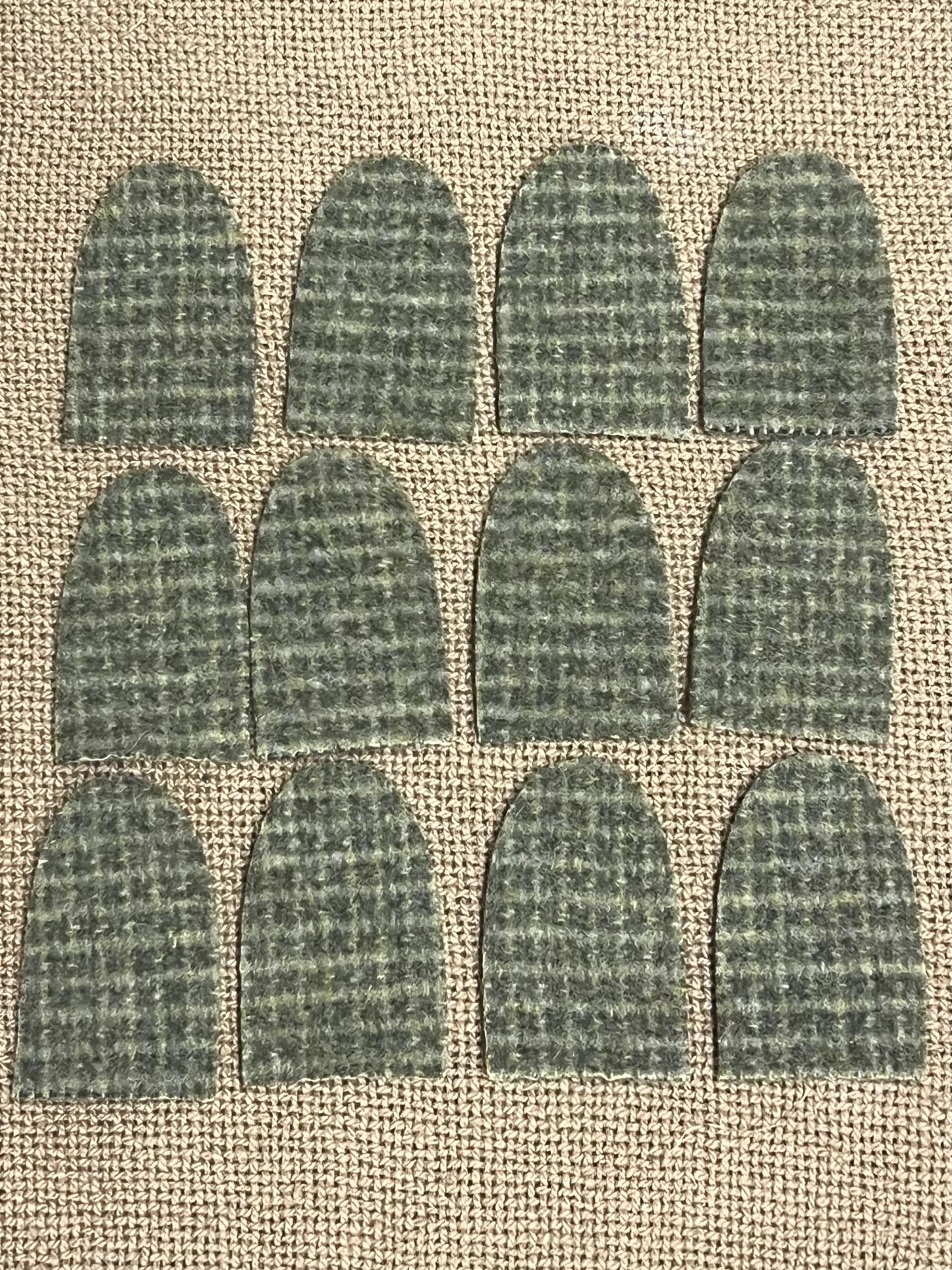 WOOL TABS, Medium, 2.5” x 1.5" Assorted Colors