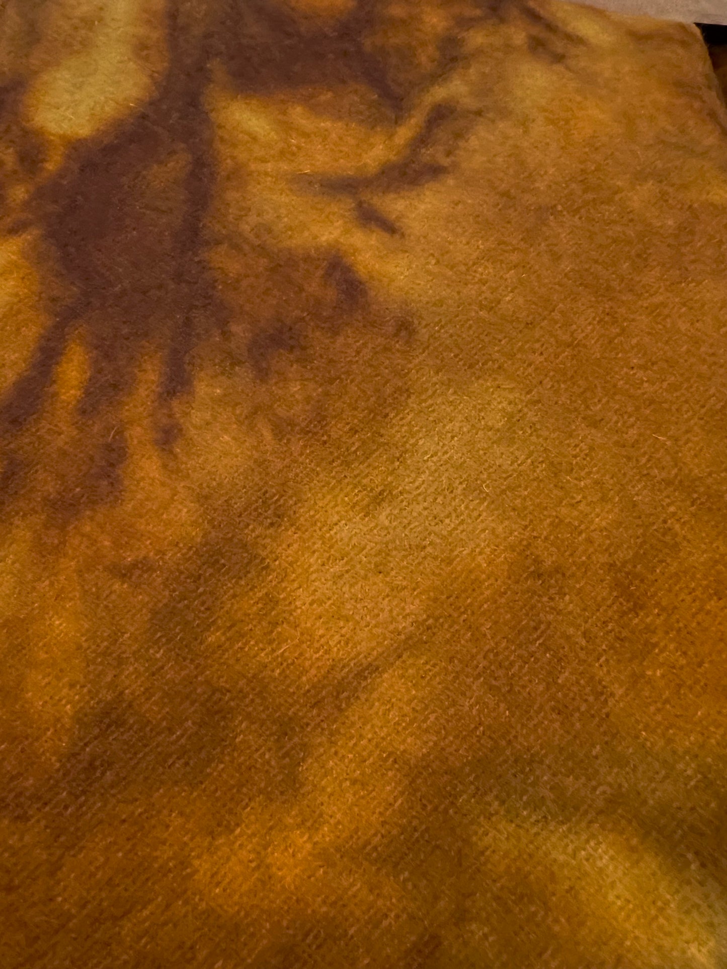 Hand Dyed Wool, Fat Quarter, RUSTY ROOF