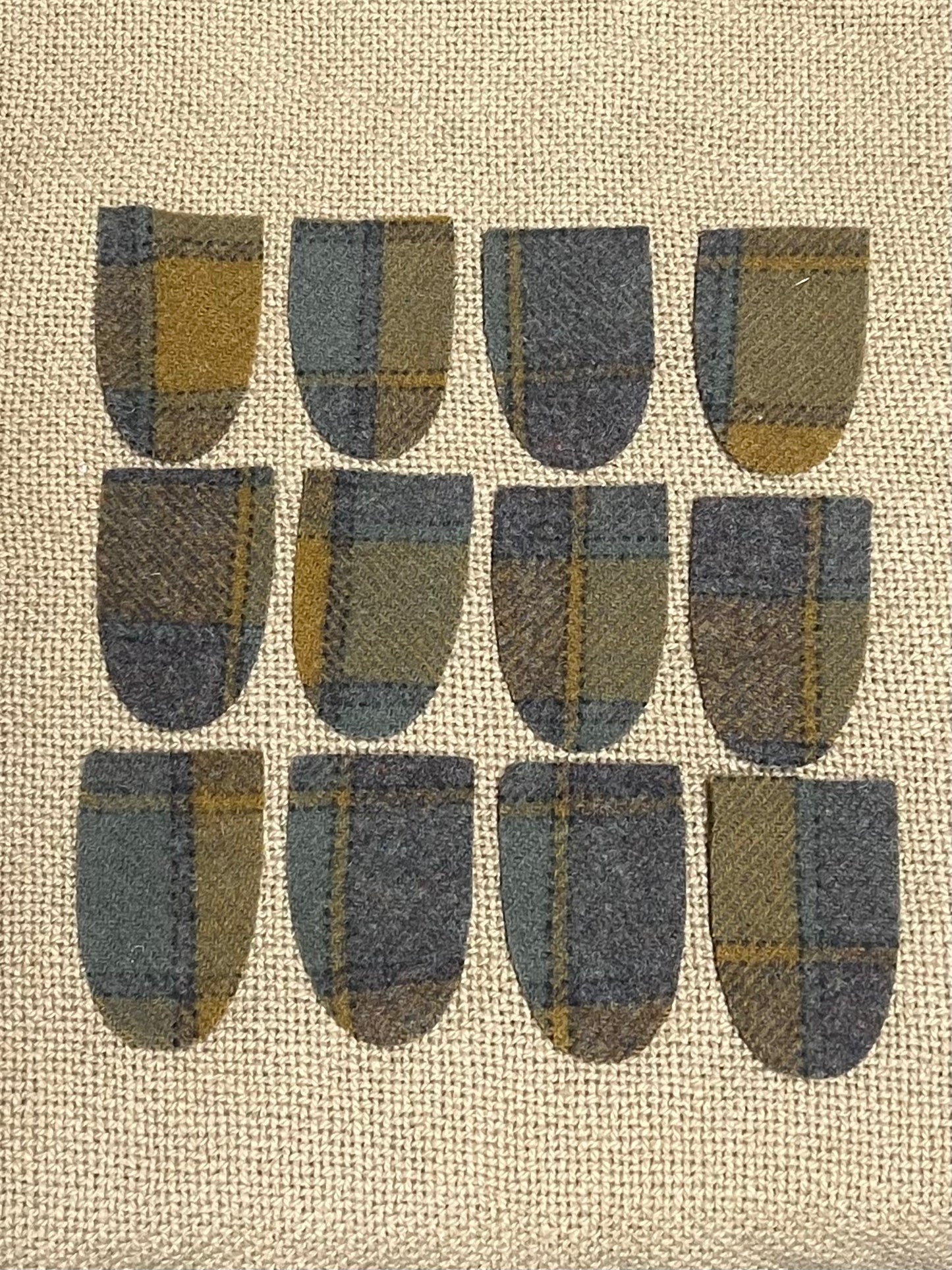 WOOL TABS, Medium, 2.5” x 1.5" Assorted Colors