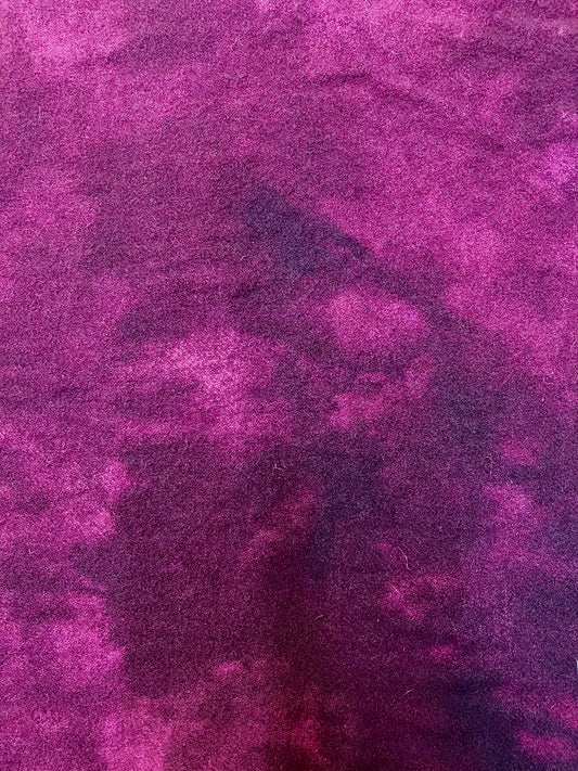 Hand Dyed Wool, Fat Quarter, RIPE PLUM