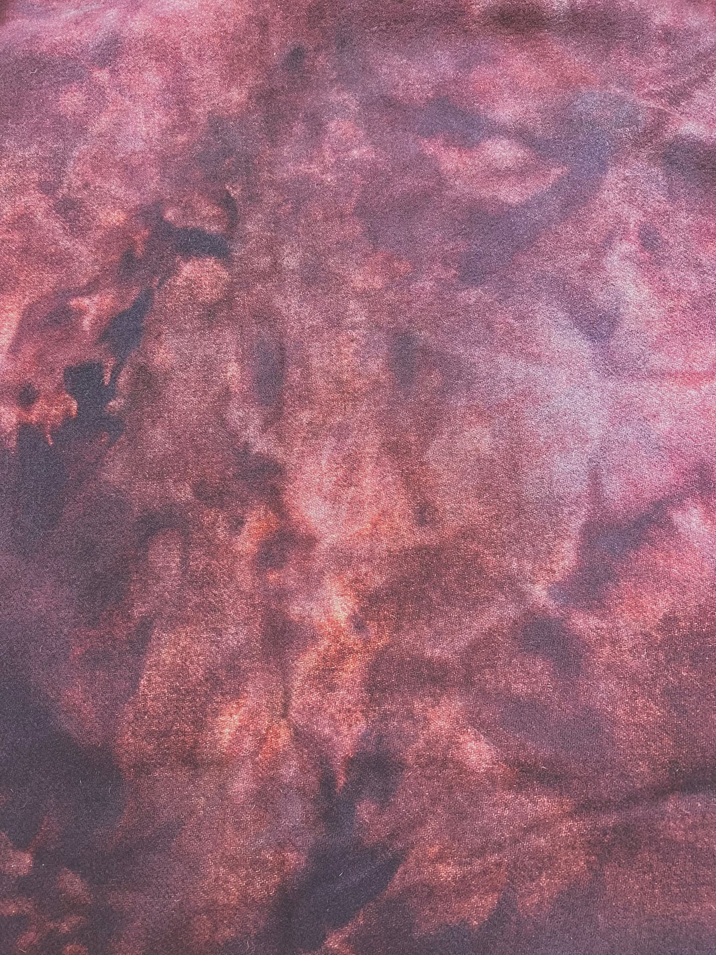 Hand Dyed Wool, Fat Quarter, RASPBERRY SORBET