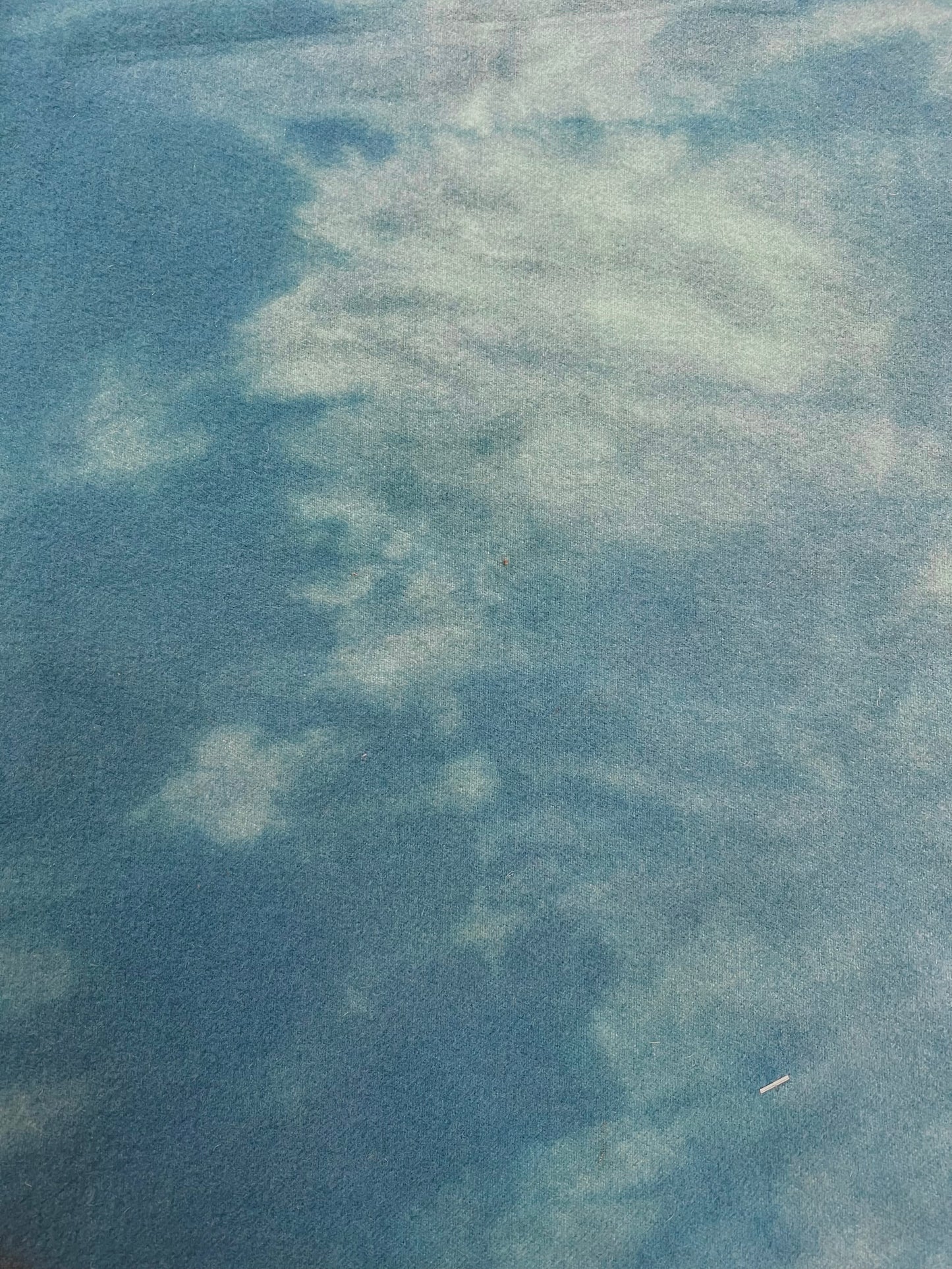 Hand Dyed Wool, 14” x 56”, BACKYARD POOL