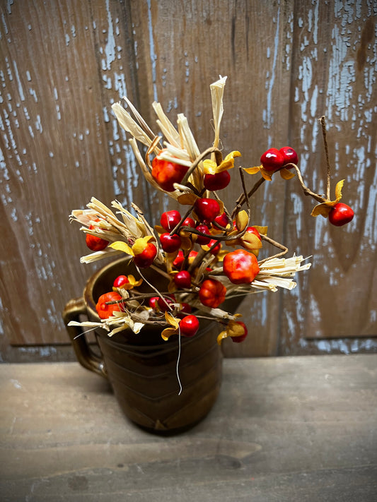 Bush, 14", LAST STRAW PUMPKIN/BERRY