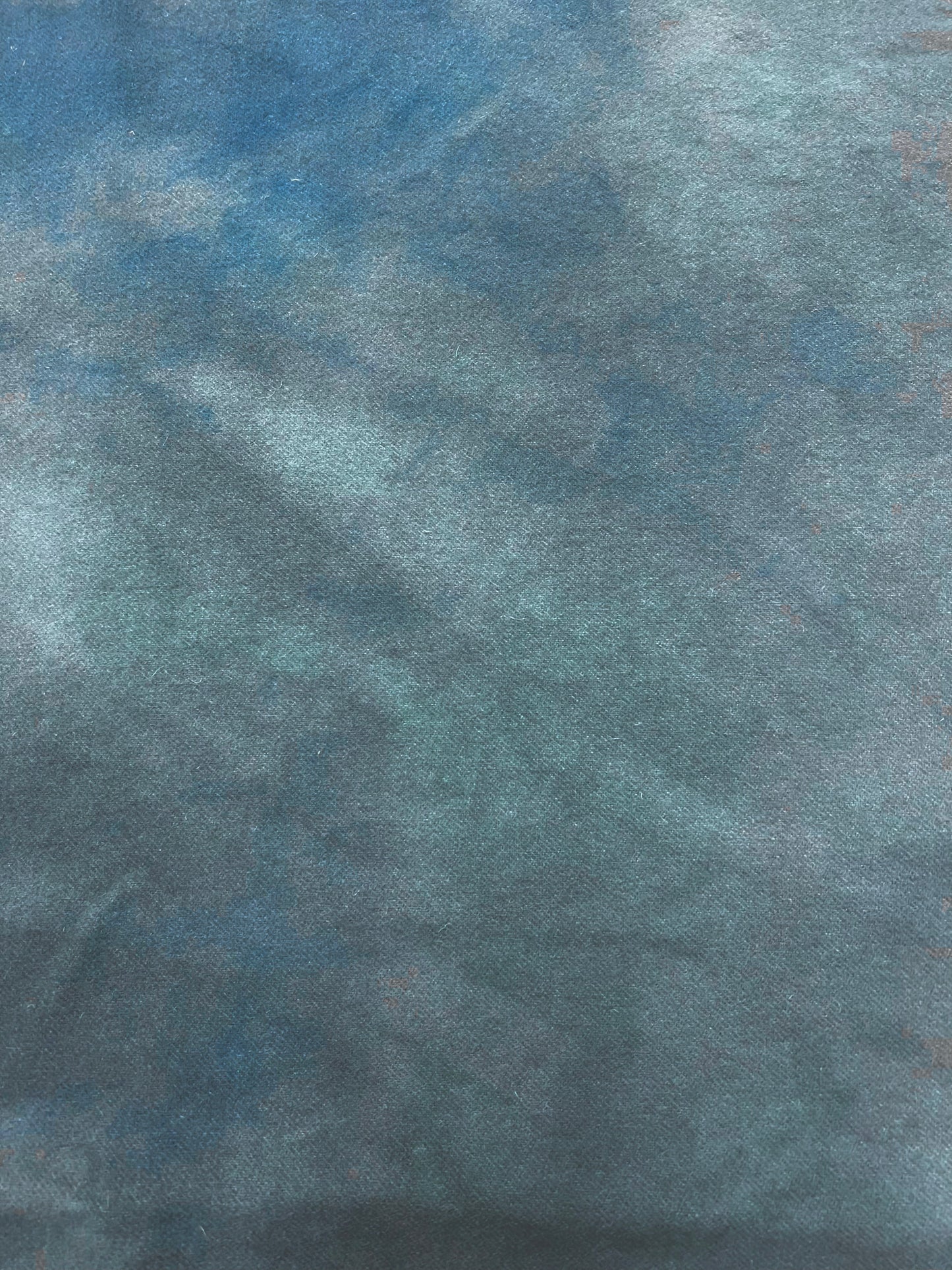 Hand Dyed Wool, Fat Quarter, ARCTIC BLUE