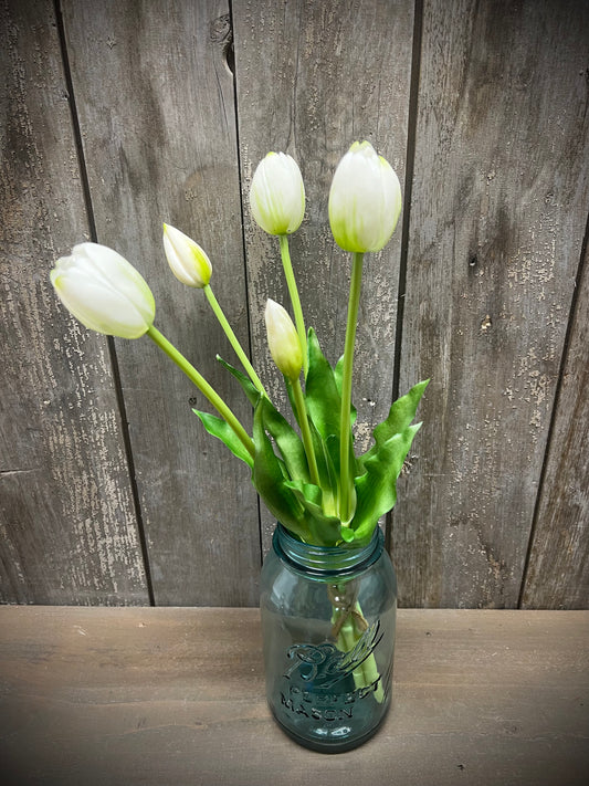 Bunch, Real Feel Tulips, WHITE