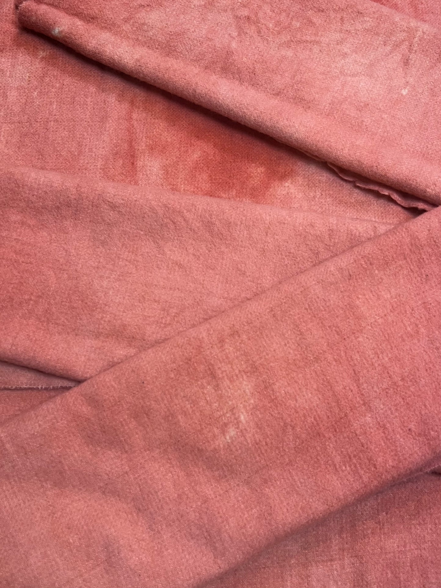 Hand Dyed Wool, Fat Quarter, DUSTY ROSE