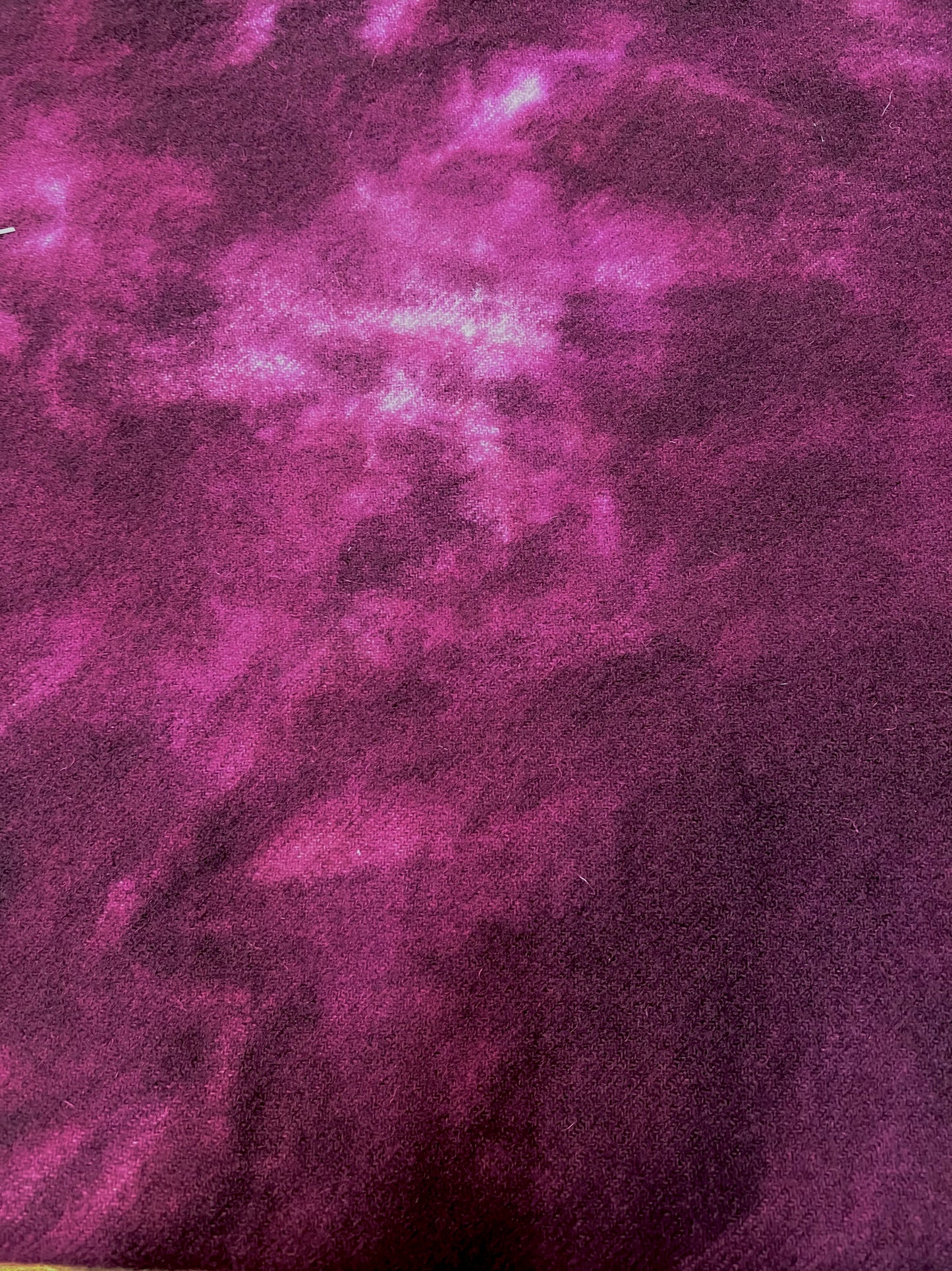 Hand Dyed Wool, 1/2 Yard, RIPE PLUM