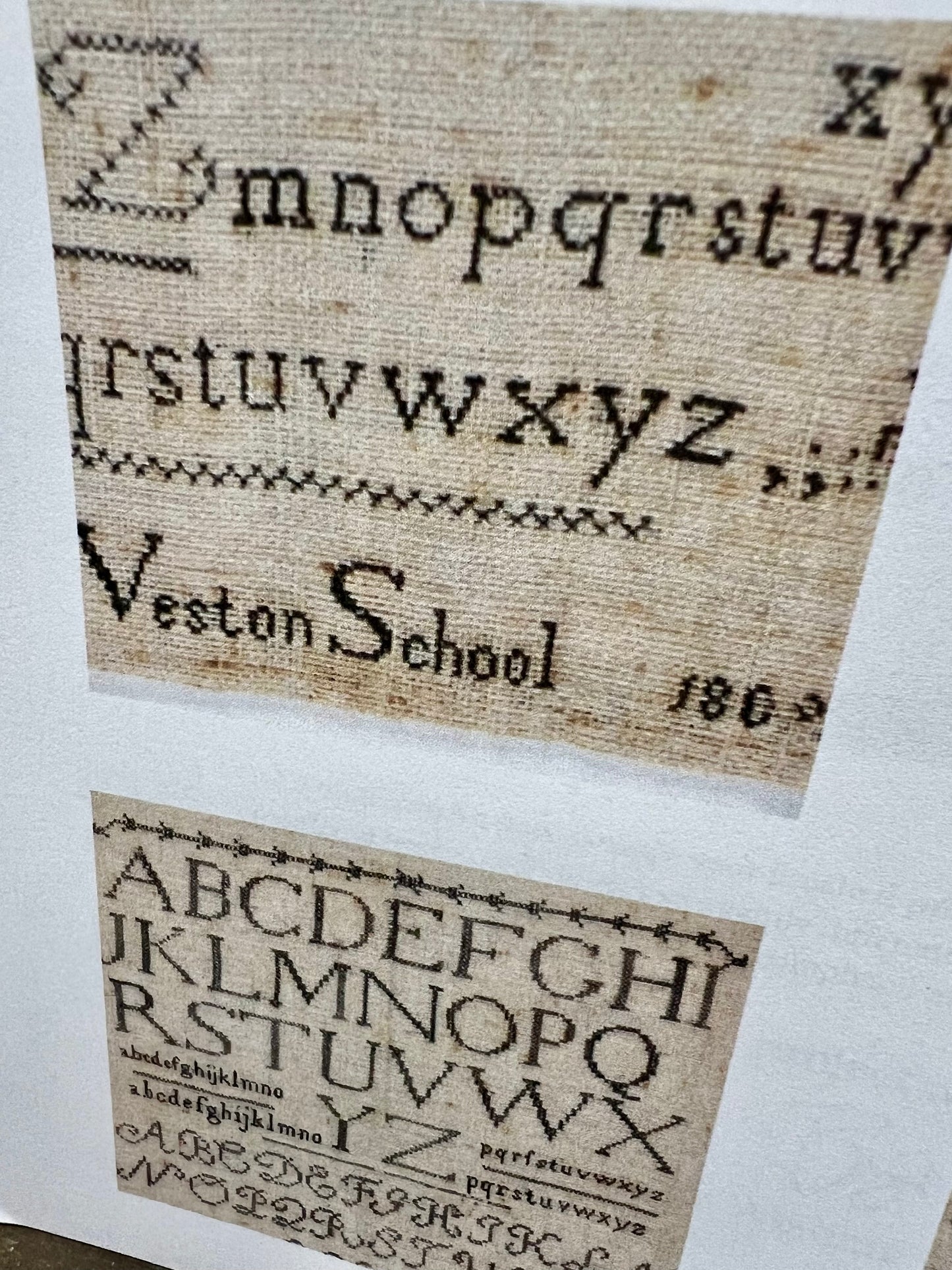 Pattern, ELIZABETH HALL 1809 SAMPLER
