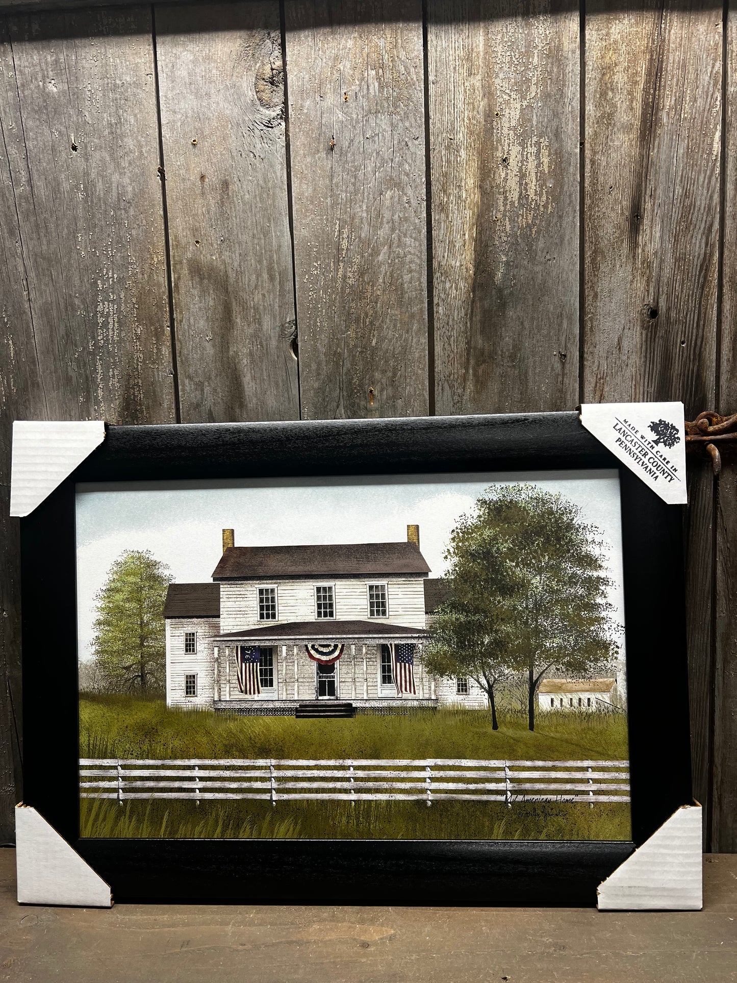 Framed Art, 12x18, MY AMERICAN HOME