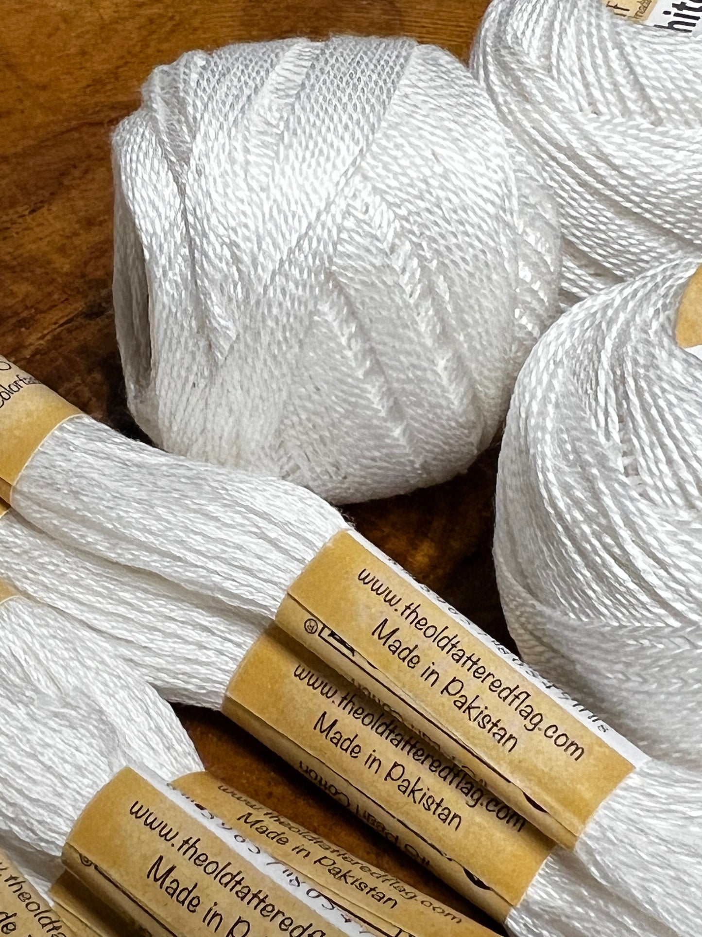 Thread, Old Tattered Flag, WHITE