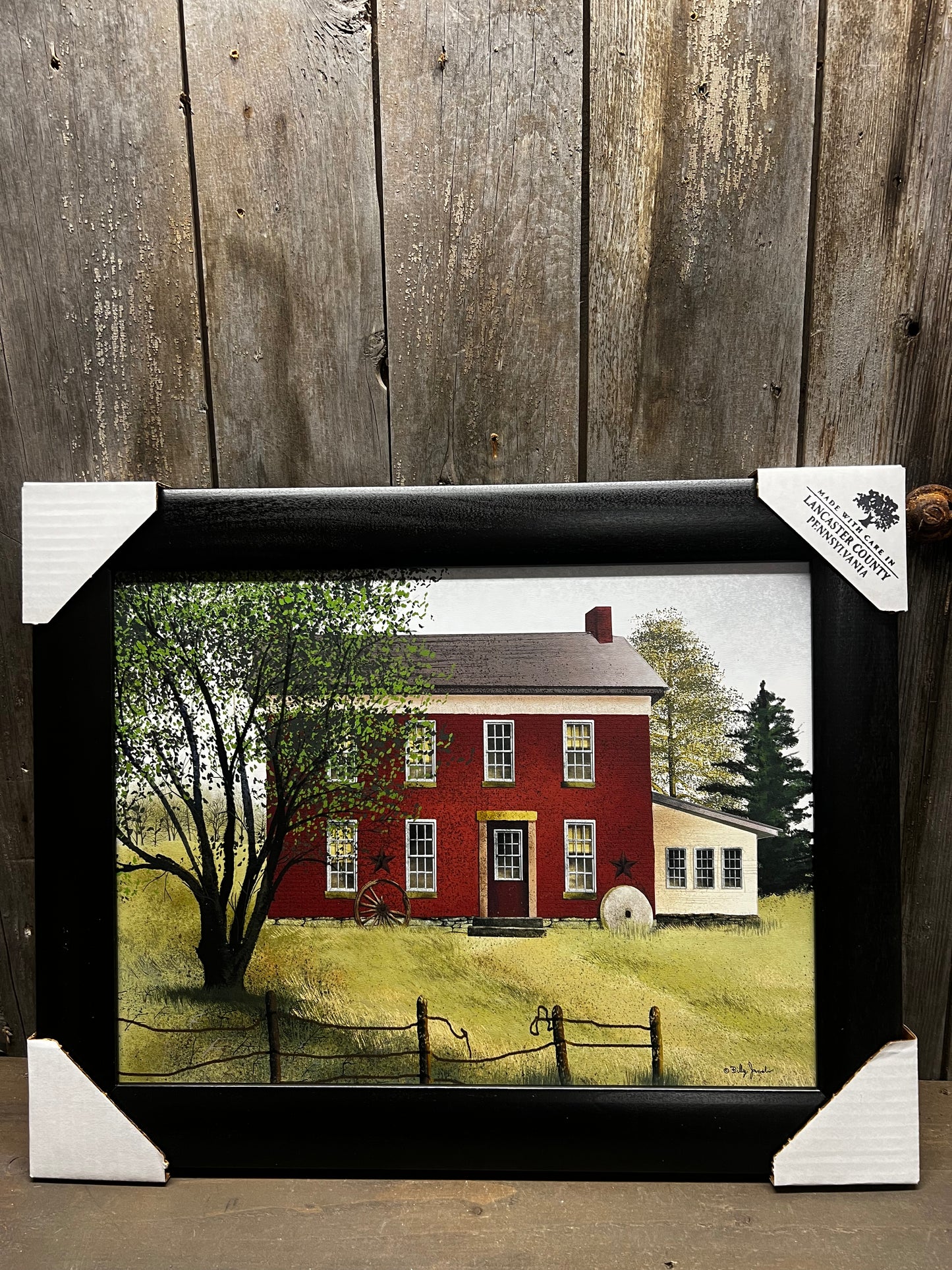 Framed Art, 12x16, BRICK FARMHOUSE