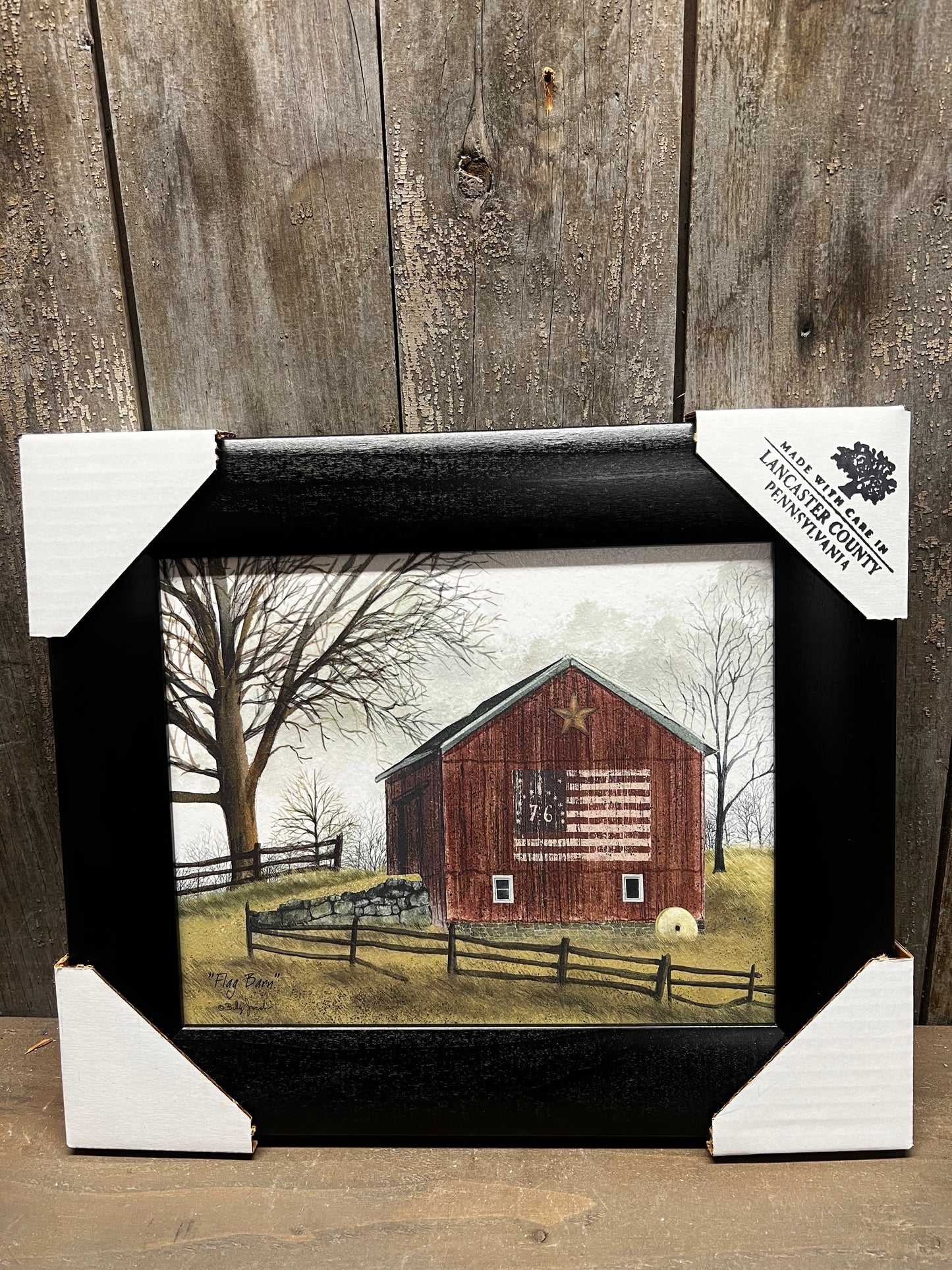 Framed Art, FLAG BARN