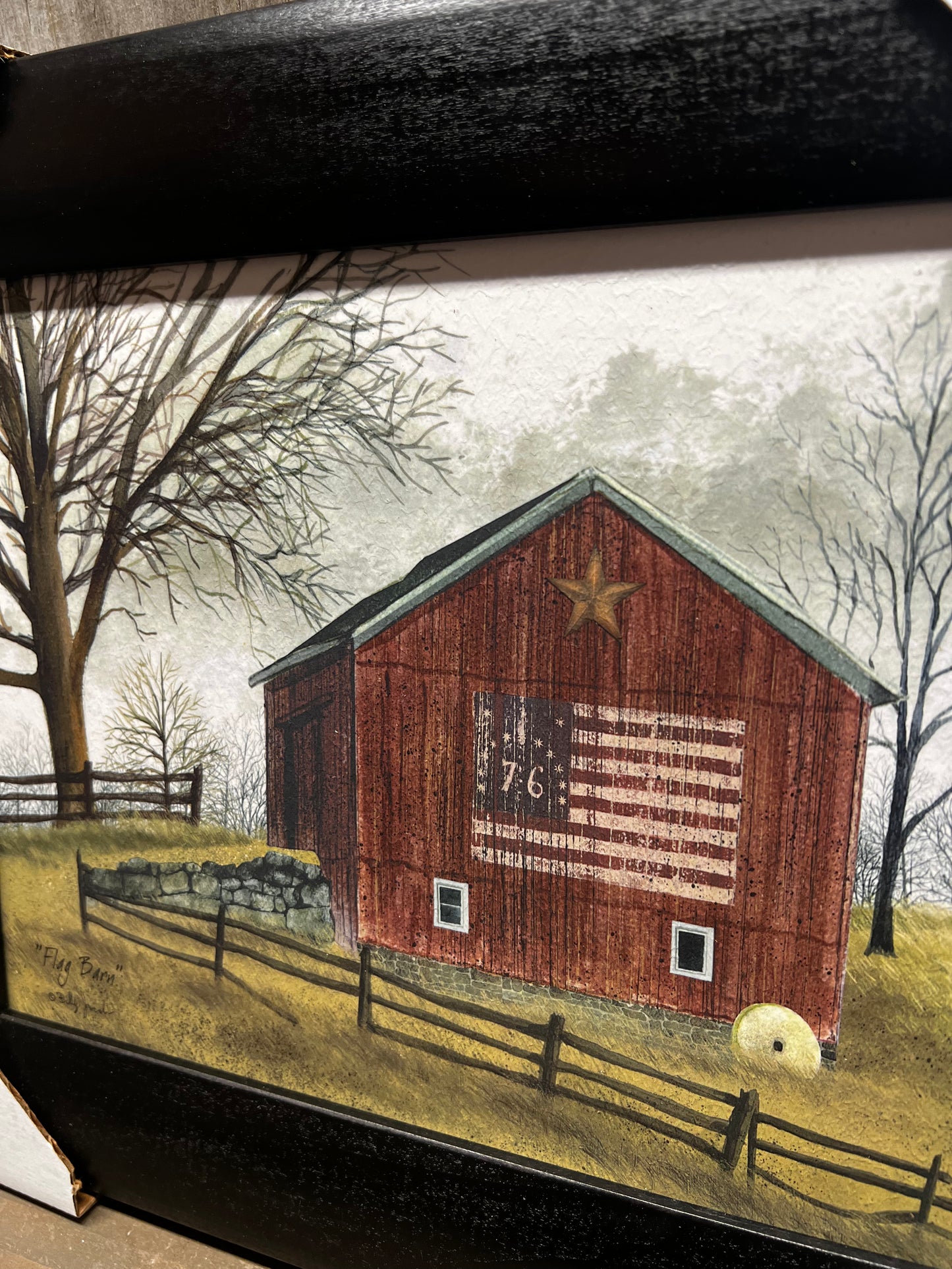 Framed Art, FLAG BARN