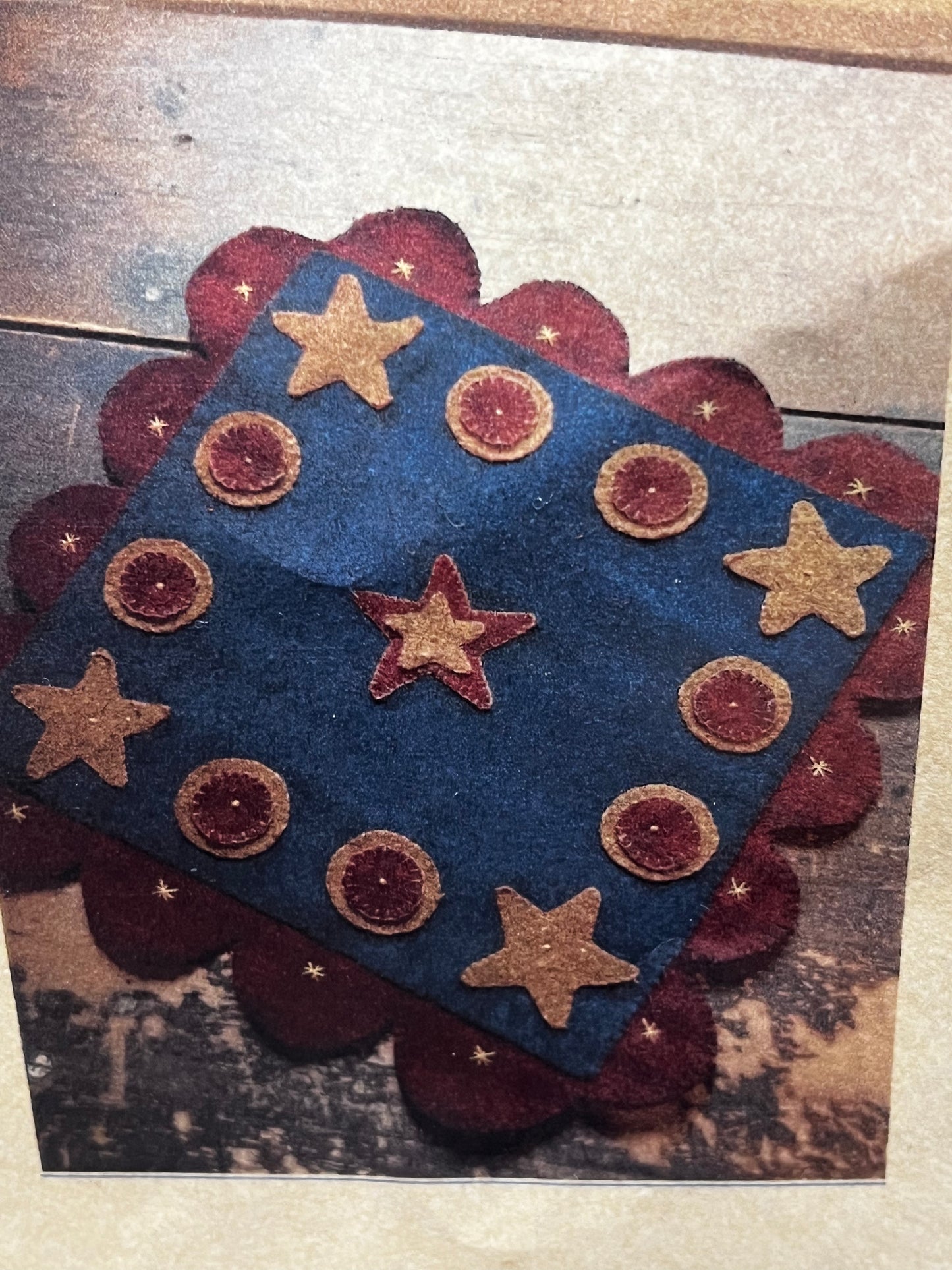 Kit, Wool Applique, PATRIOTIC SQUARE