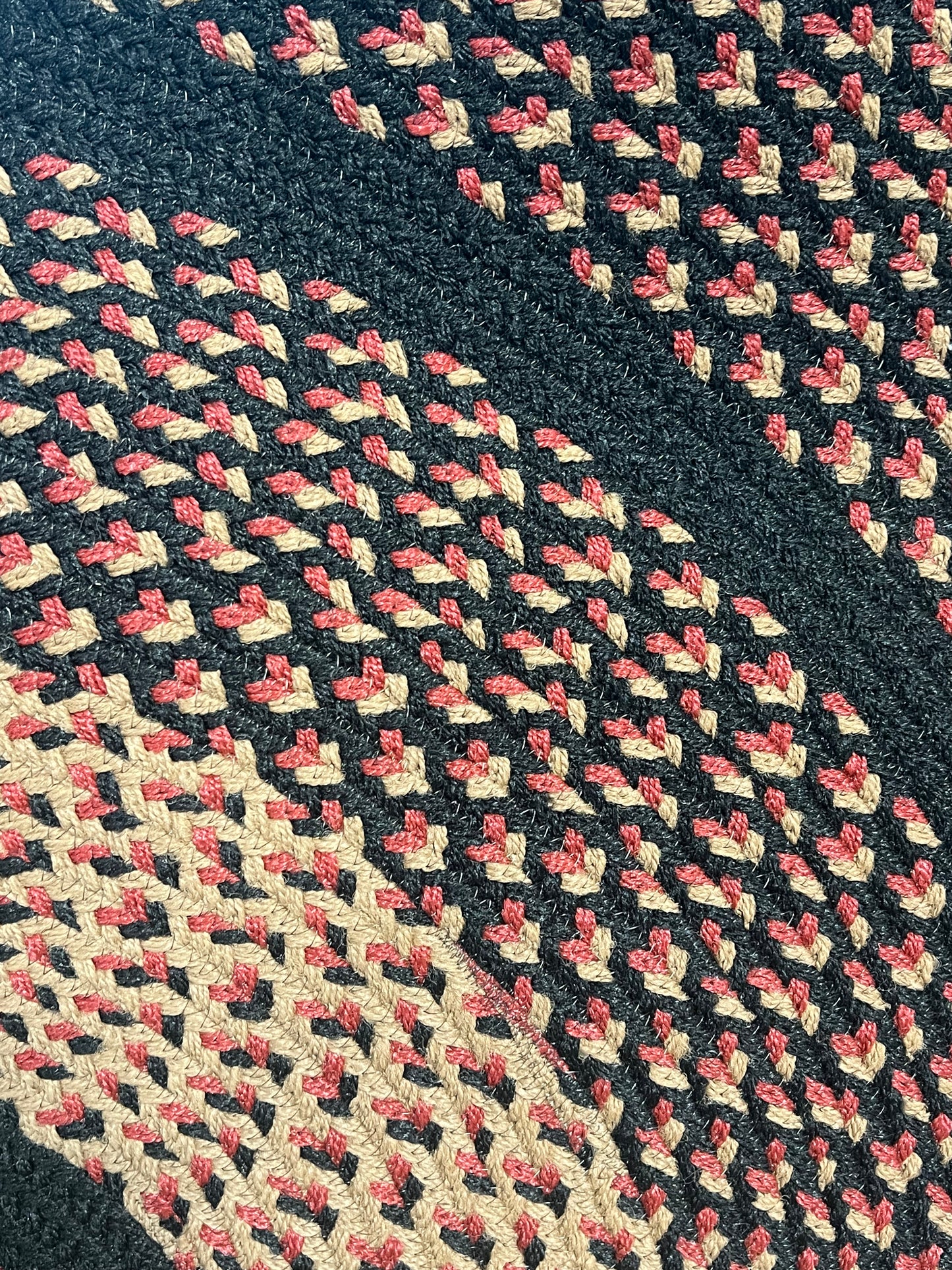 RED/BLACK/TAN, 5'X 8'