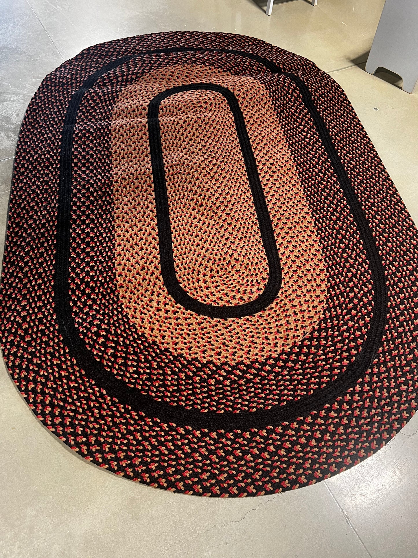 RED/BLACK/TAN, 5'X 8'