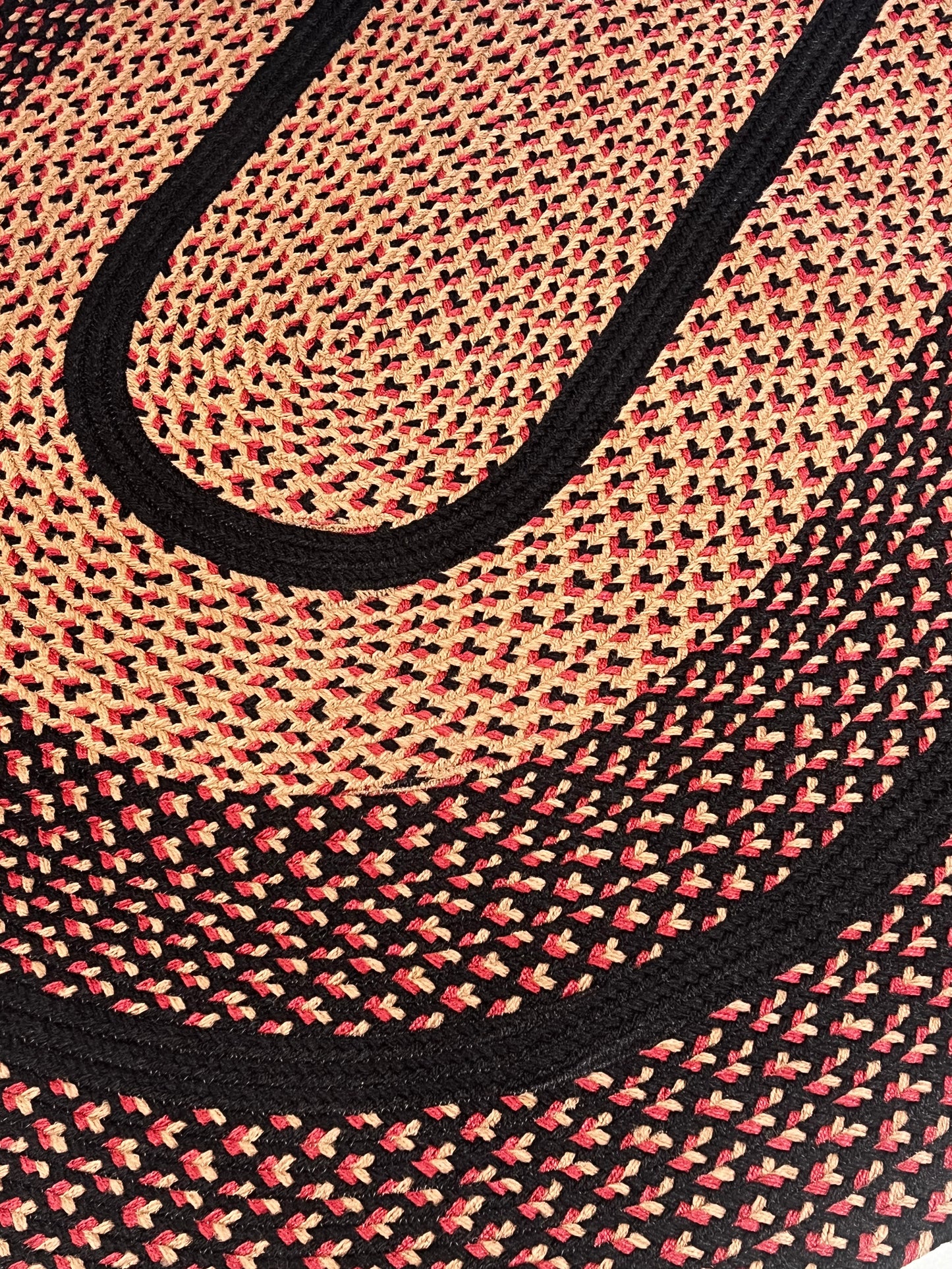 RED/BLACK/TAN, 5'X 8'