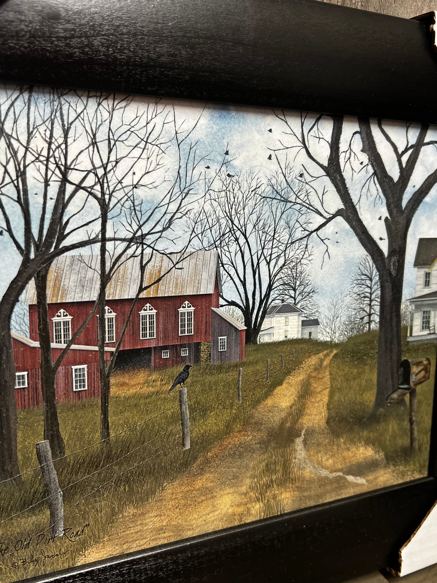 Framed Art, 8x10, THE OLD DIRT ROAD