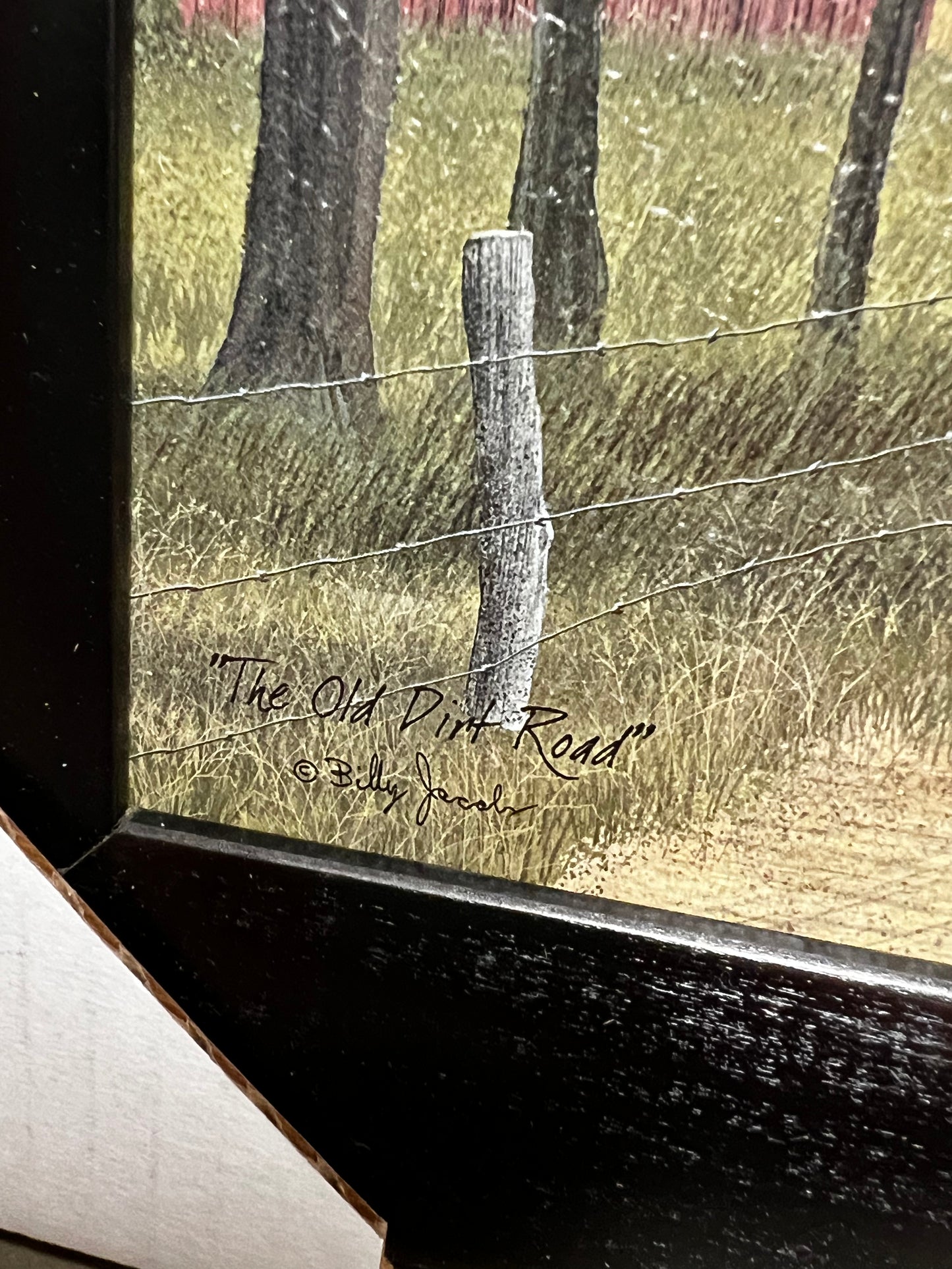 Framed Art, 8x10, THE OLD DIRT ROAD