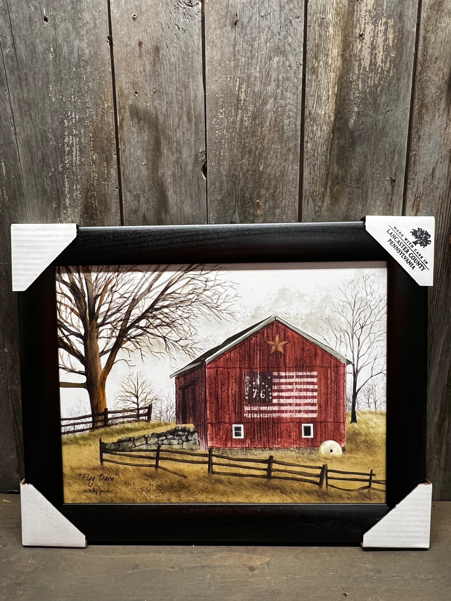 Framed Art, FLAG BARN