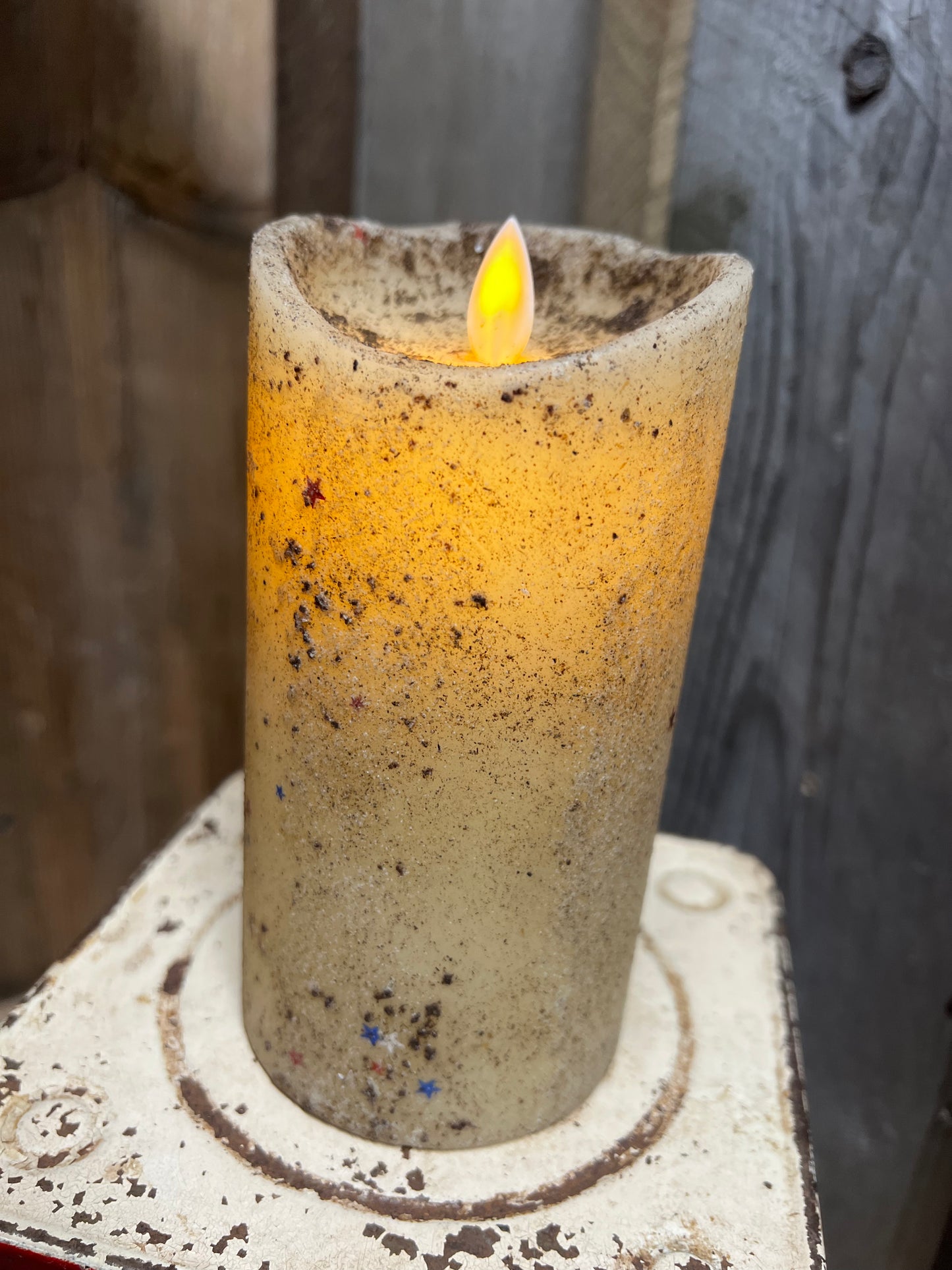 Candle, Pillar, REAL LOOK MOVING FLAME