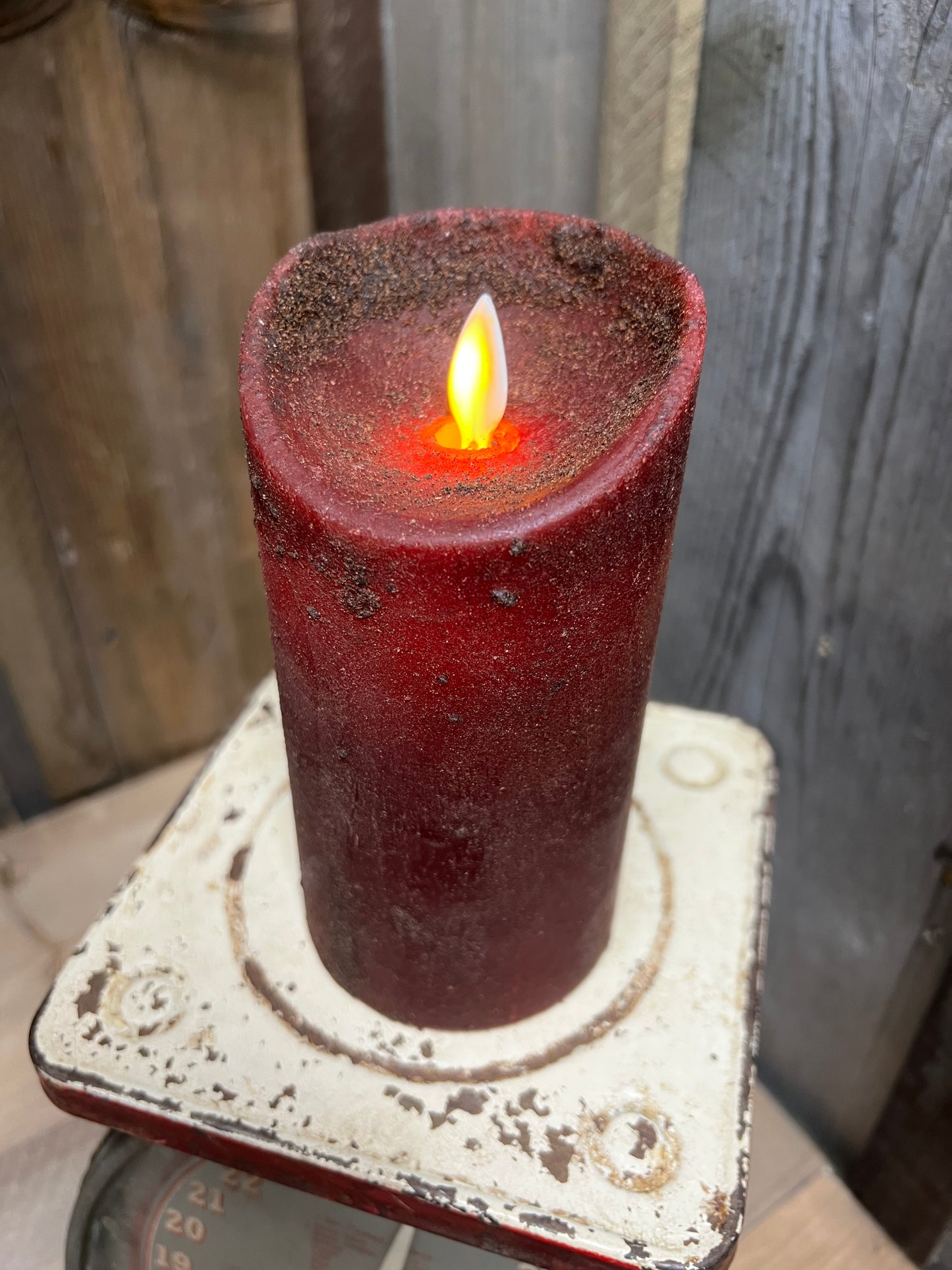 Candle, Pillar, REAL LOOK MOVING FLAME