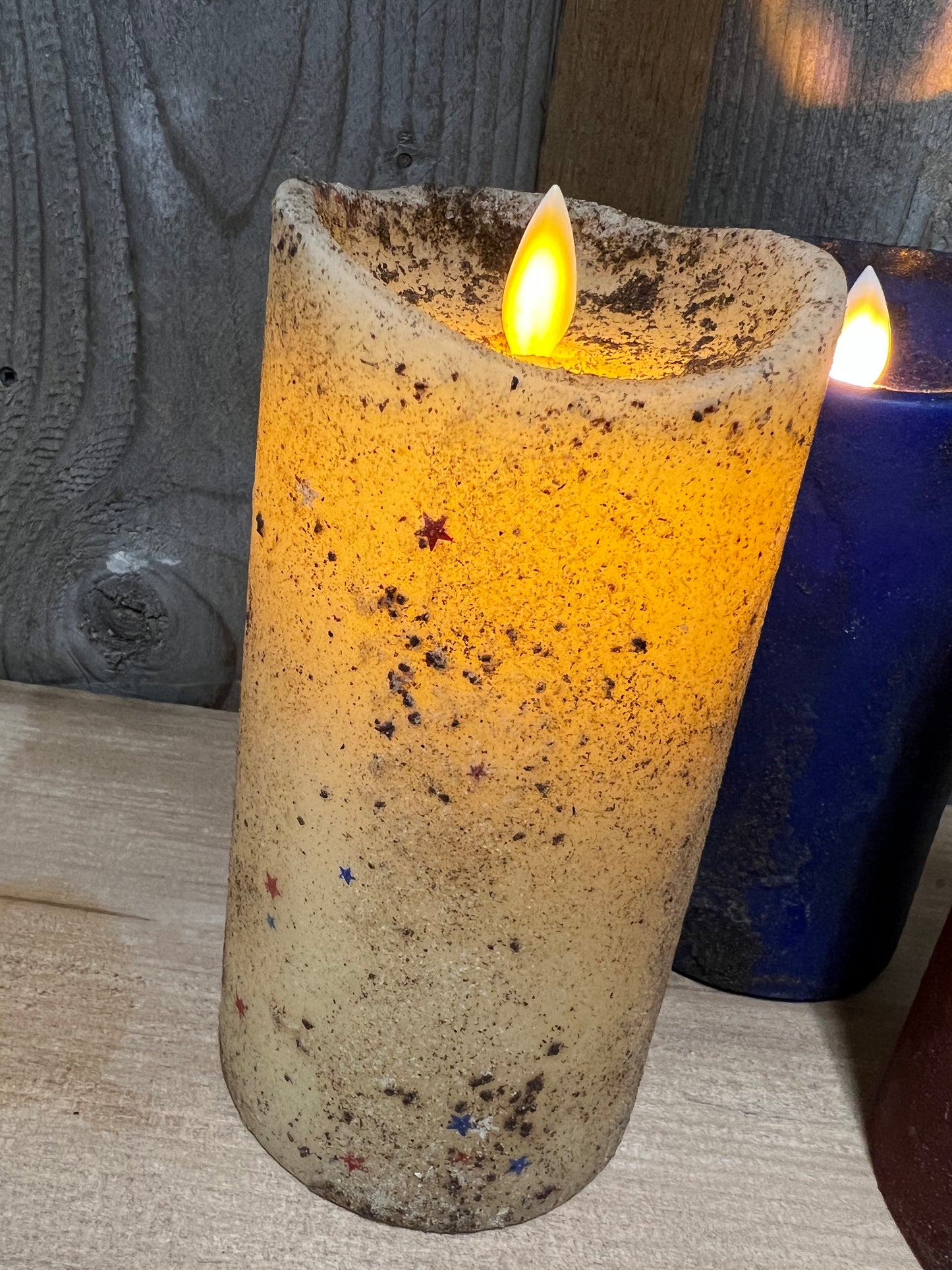 Candle, Pillar, REAL LOOK MOVING FLAME