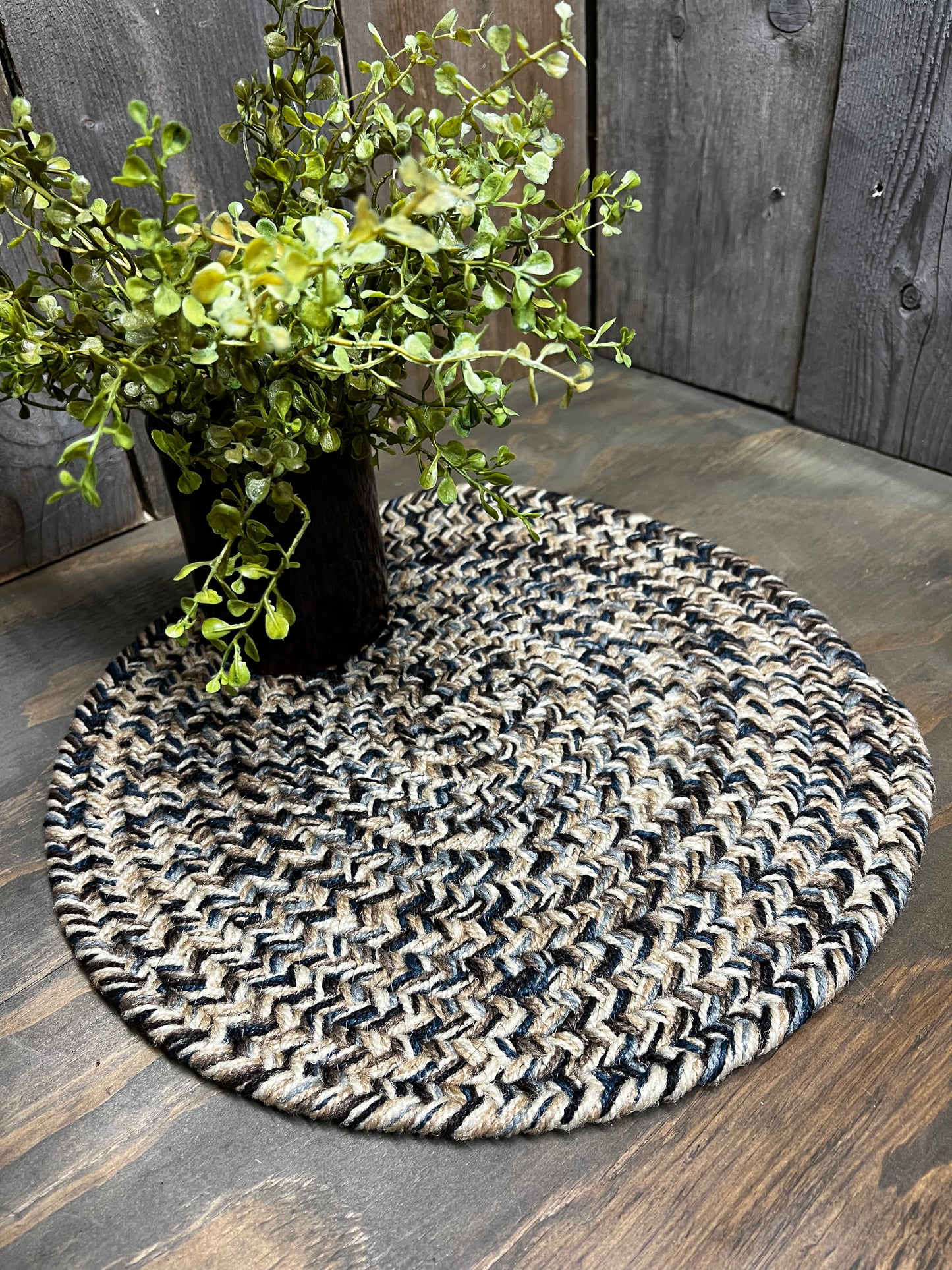 Chair Pad, 15" Round, Tweed, MIDNIGHT/DOVE/CAMEL/BROWN/BEIGE