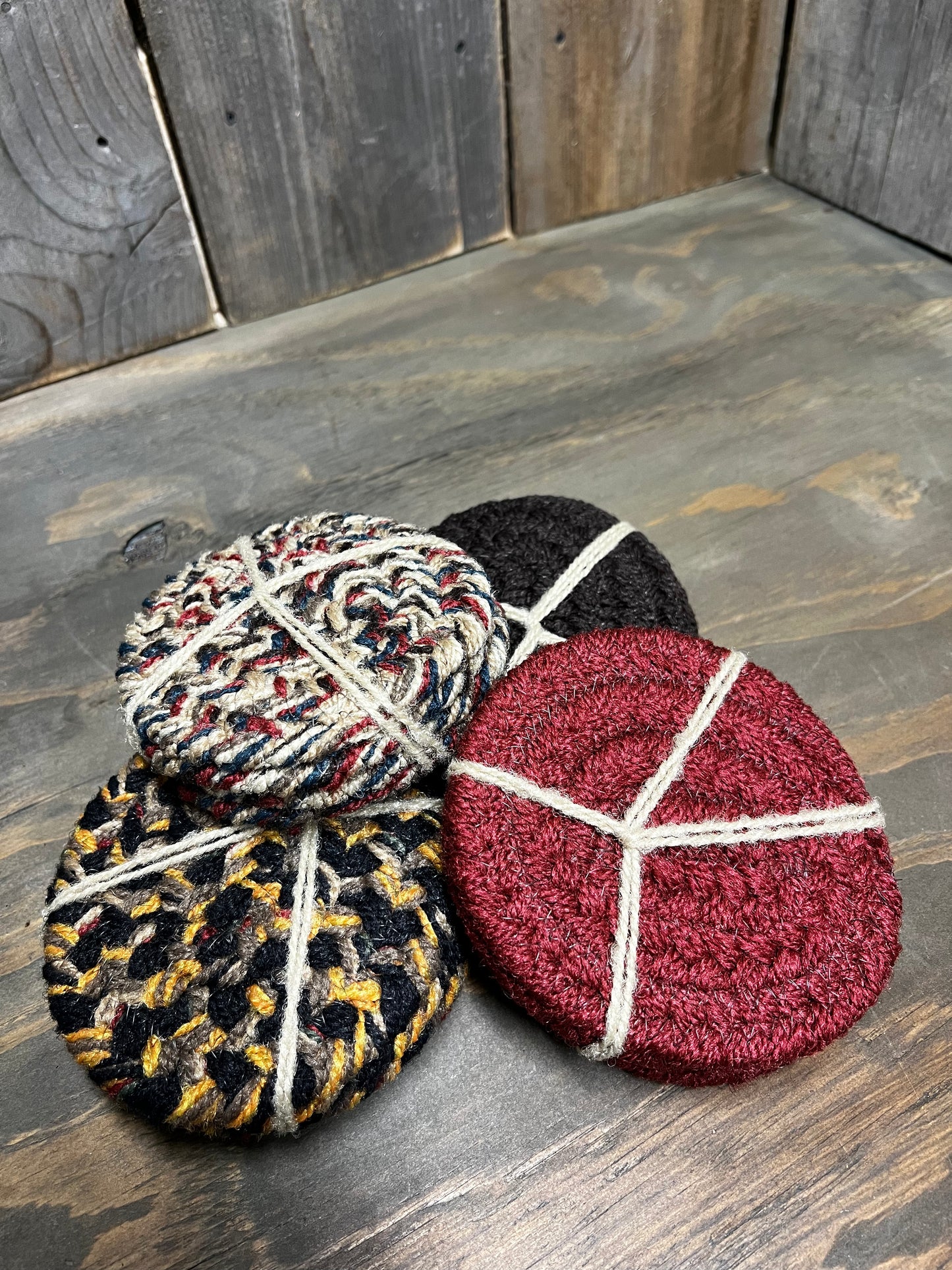 Coaster, 4.5" Round, ASSORTED SET/4