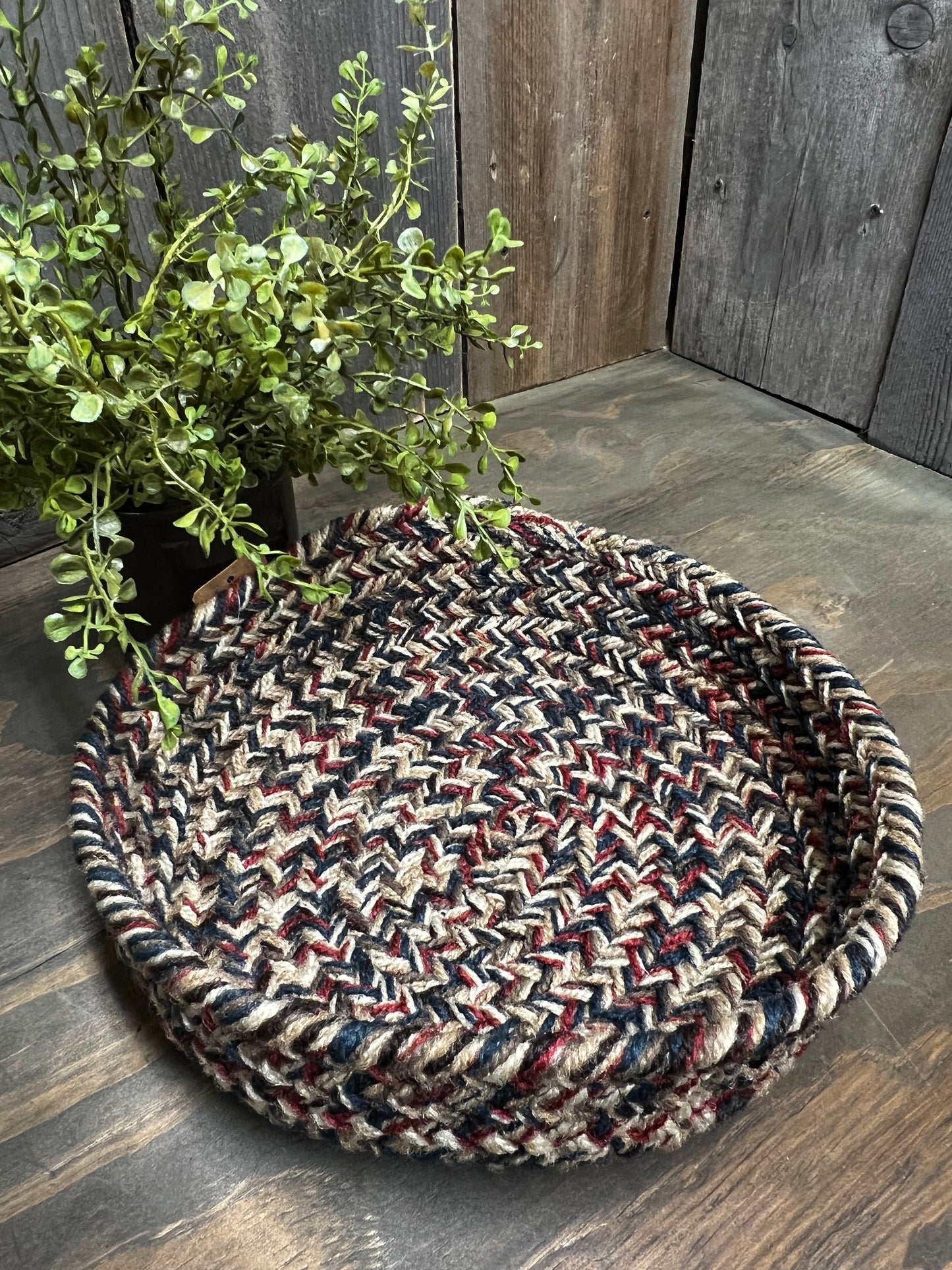 Basket, Braided, 10"X 2.5", ASSORTED
