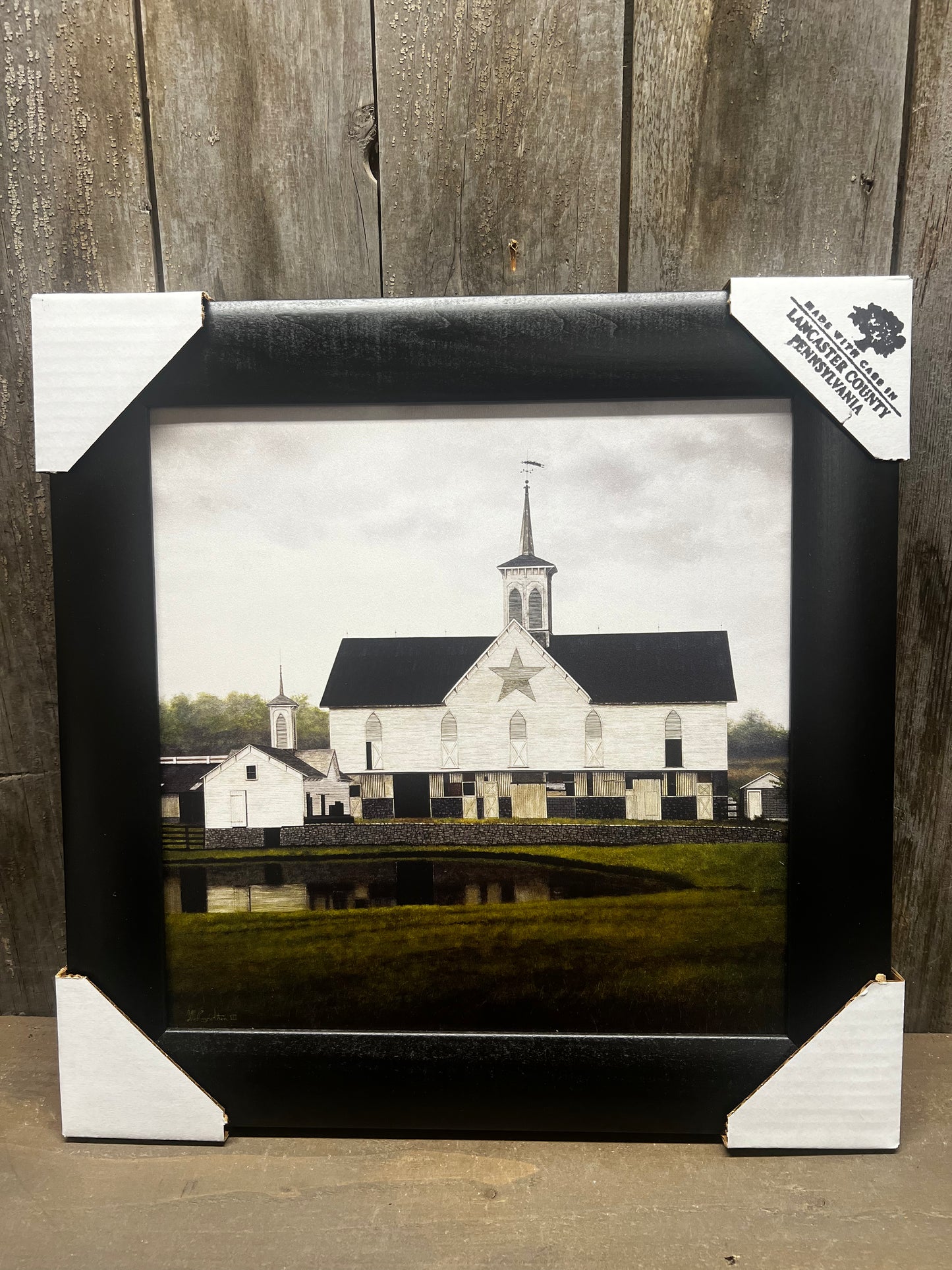 Framed Art, 12x12, STAR BARN OF PA