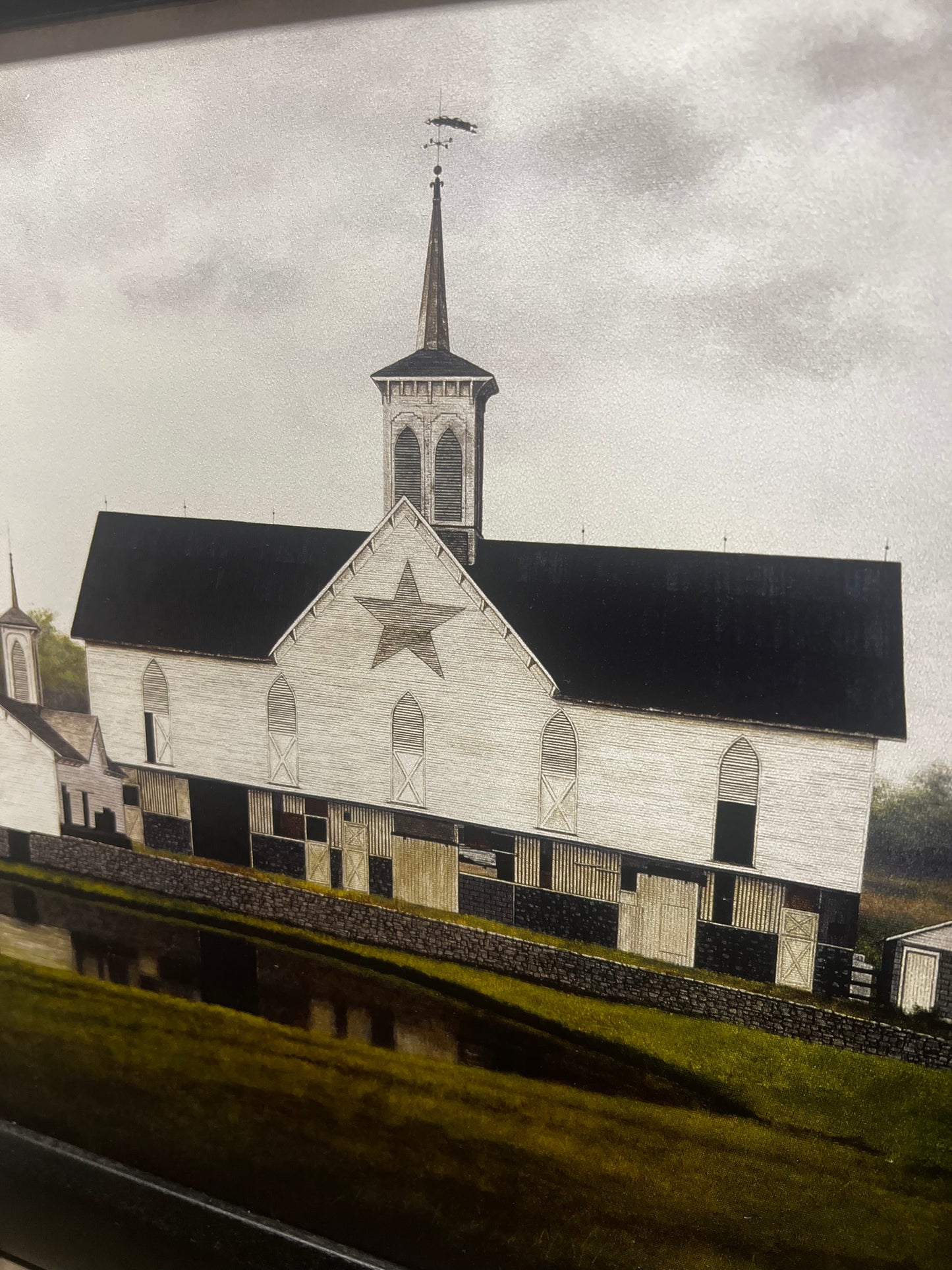 Framed Art, 12x12, STAR BARN OF PA