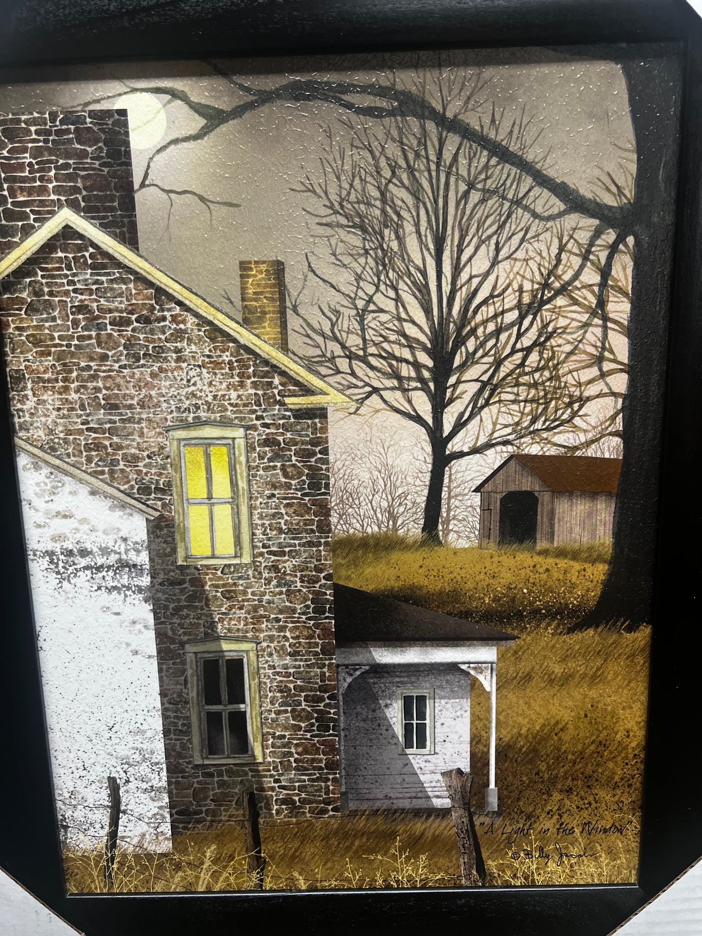 Framed Art, 12x18, A LIGHT IN THE WINDOW
