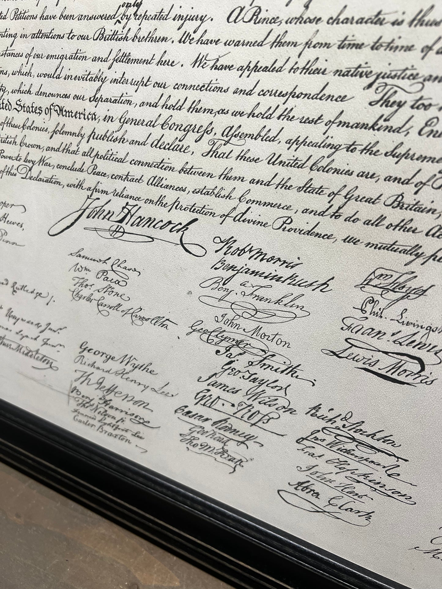 Framed Art, 20x24, DECLARATION ON INDEPENDENCE